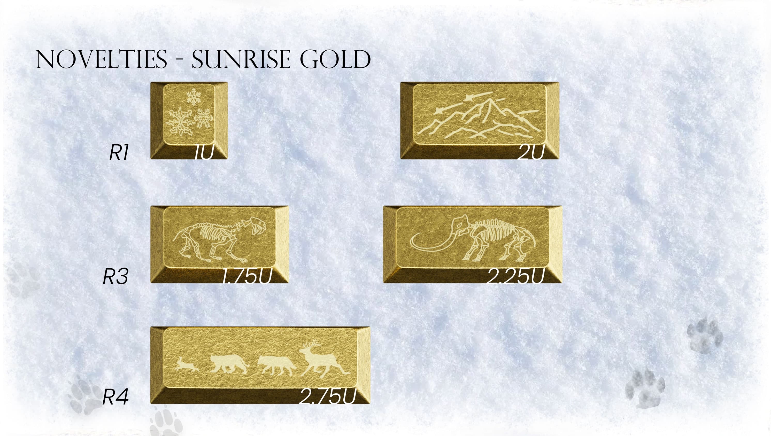 Awekeys Full Metal Keycaps Set: Wild Ice - Live Now image 11