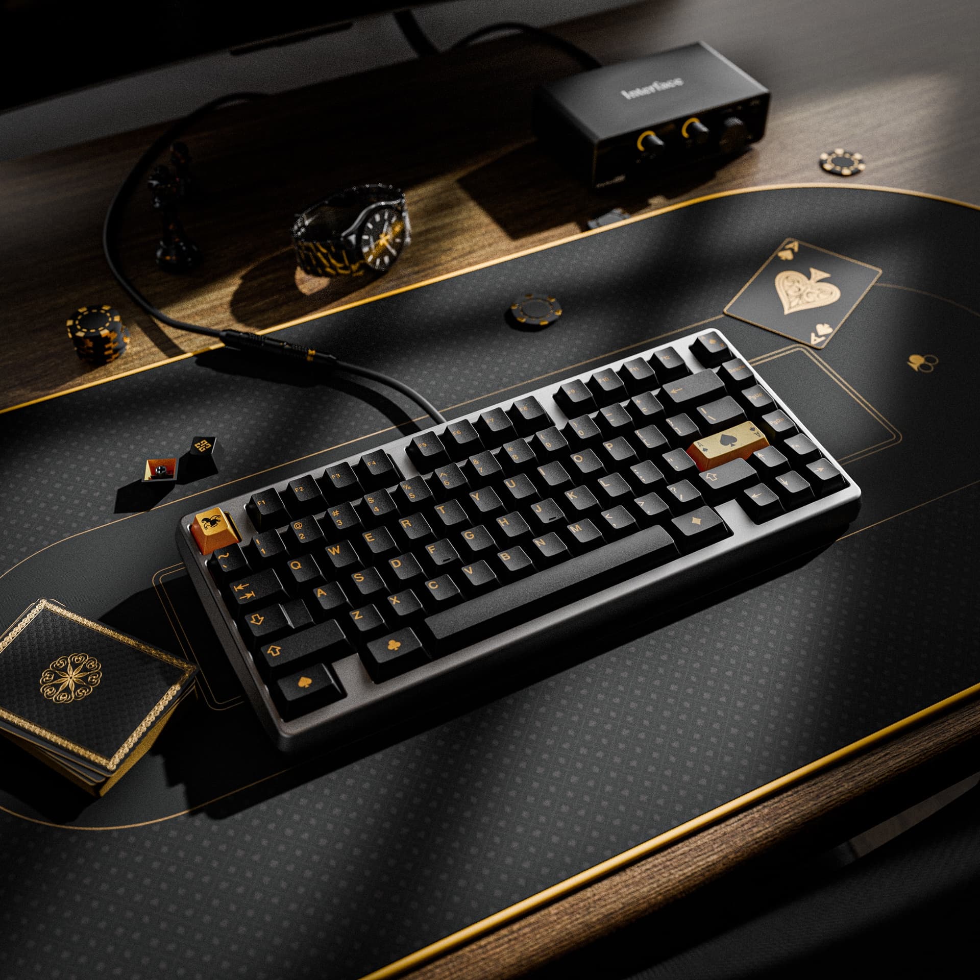 GMK CYL Black & Gold | GB live 'til 20th March - New deskmats/renders! image 18