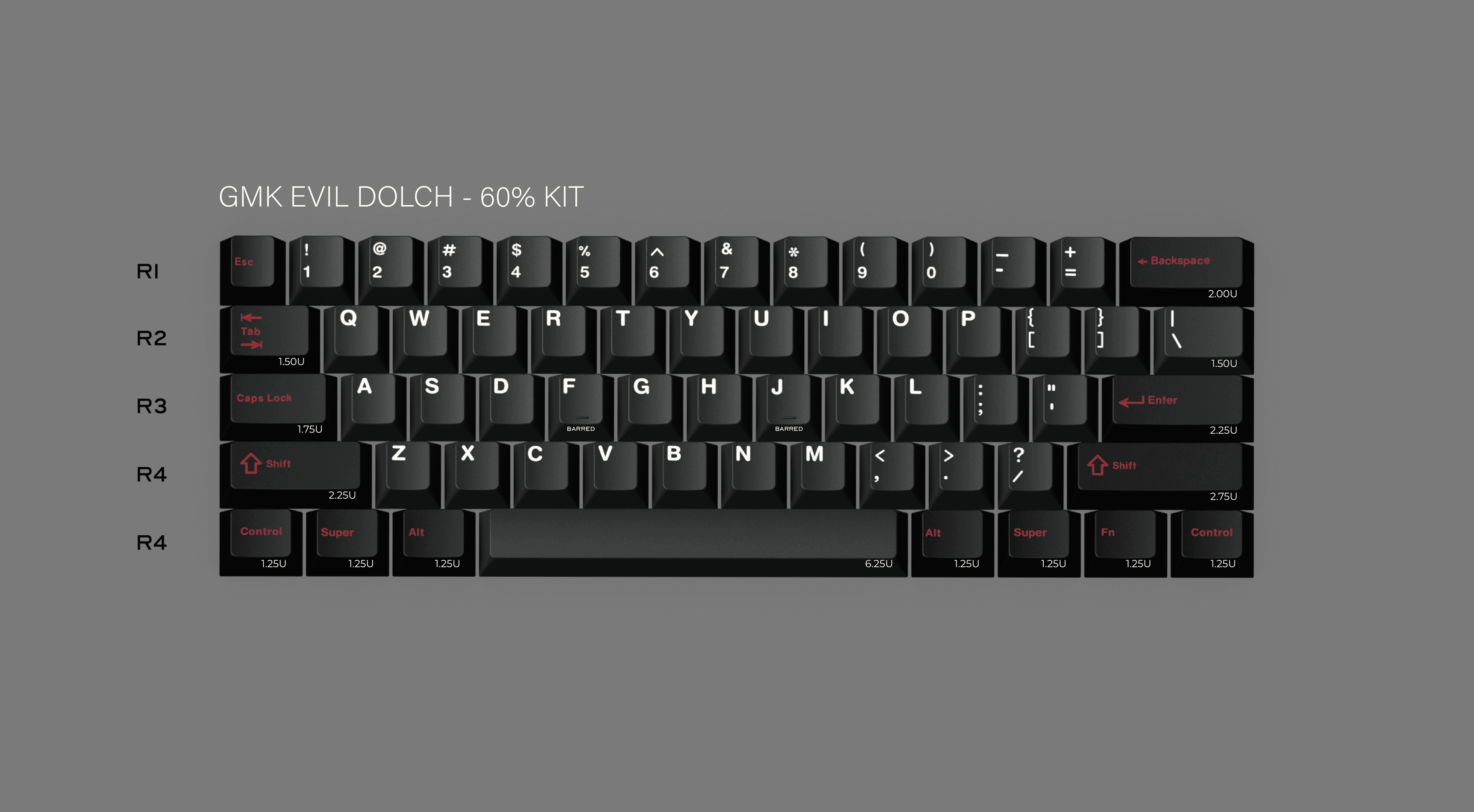 GMK Evil Dolch - The Split / 60% BASE KIT STARTS AT 39USD image 7