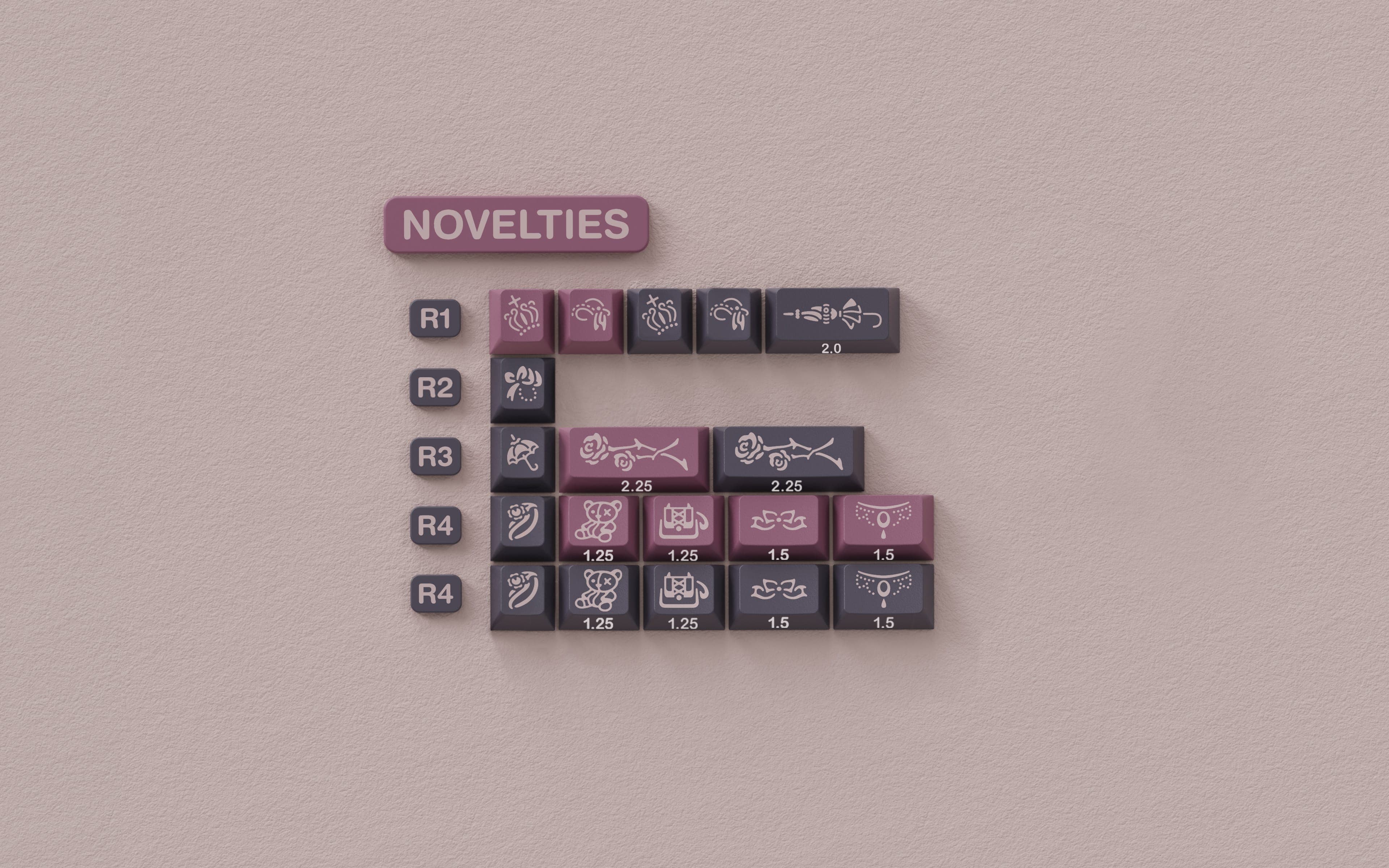 EPBT Doll Doubleshot PBT Keycaps Set ALOHAKB image 4