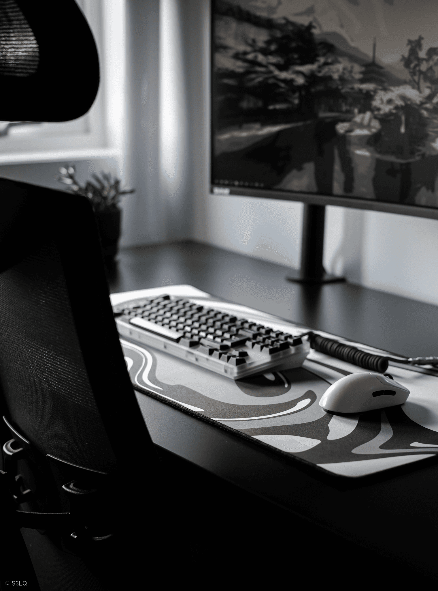 Monochrome Deskmat Series - LIVE! image 4