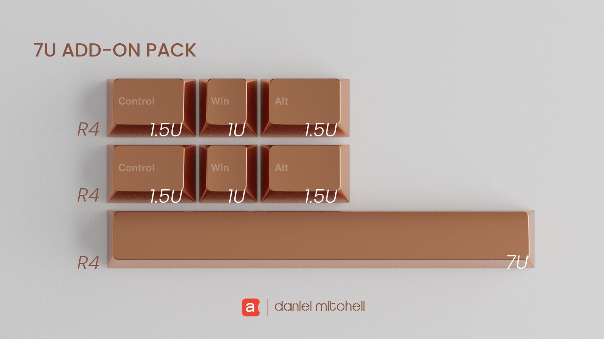 Awekeys Metal Keycaps Set | The Copper Eagle image 6