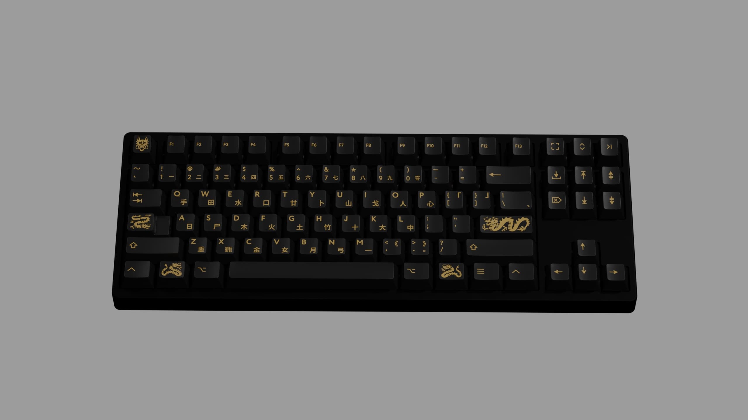 GMK CYL Black & Gold | GB live 'til 20th March - New deskmats/renders! image 40