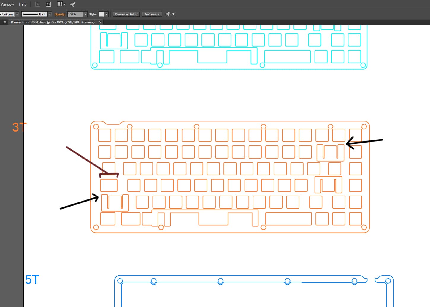 75% Skeleton Keyboard image 4