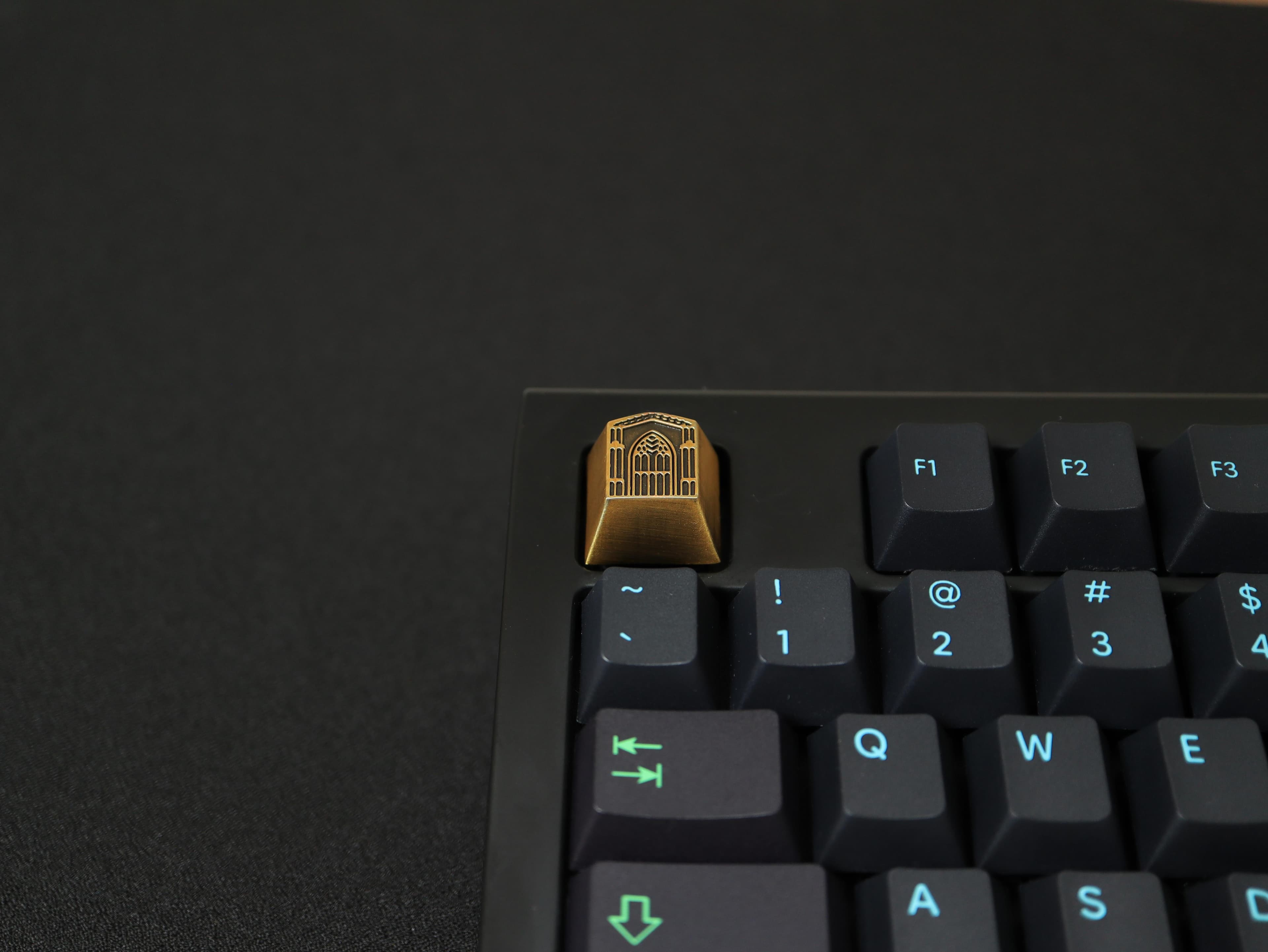 [In-Stock] Gothic Keycap Metal Artisan Release - Terra Keycaps image 3