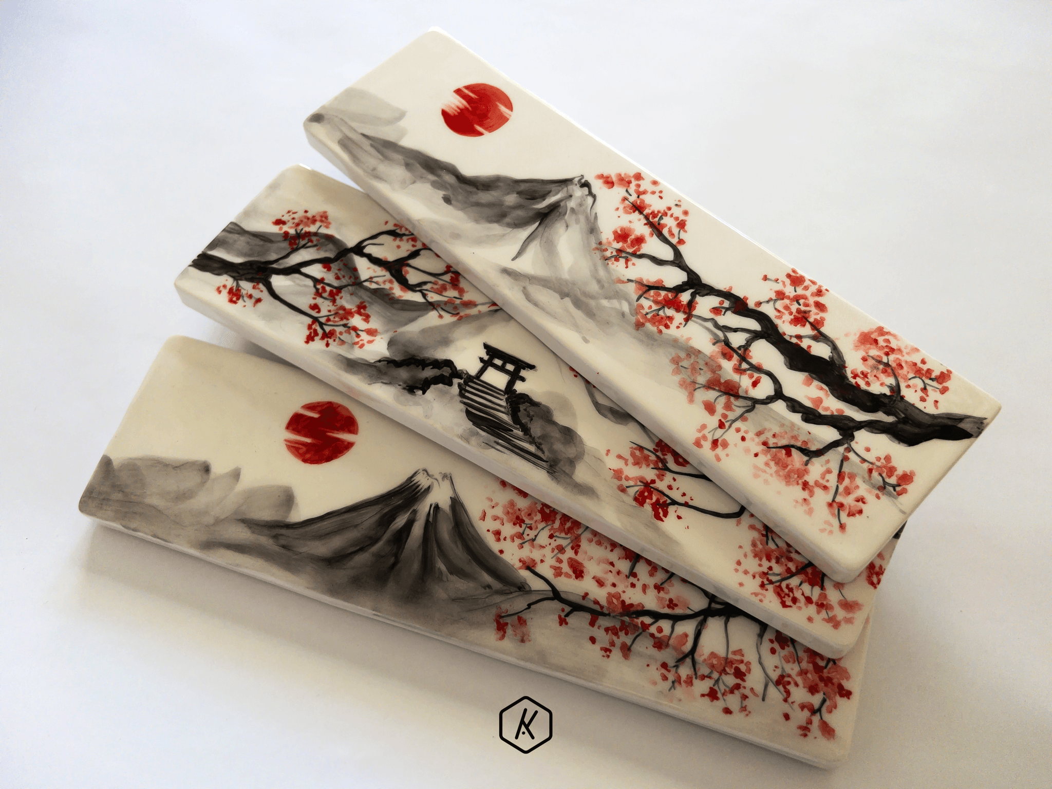 [InStock] Kerasart Ceramic Wristpad&Tray - Sumi/founder Edition - Made in Italy