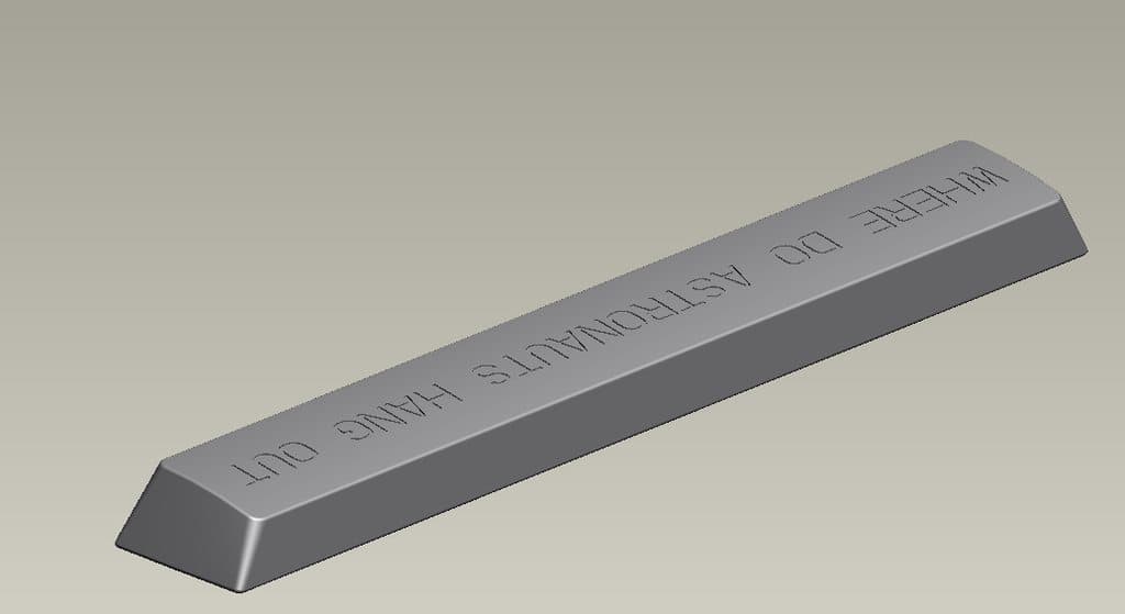 Stainless Steel or Aluminum SpaceBar