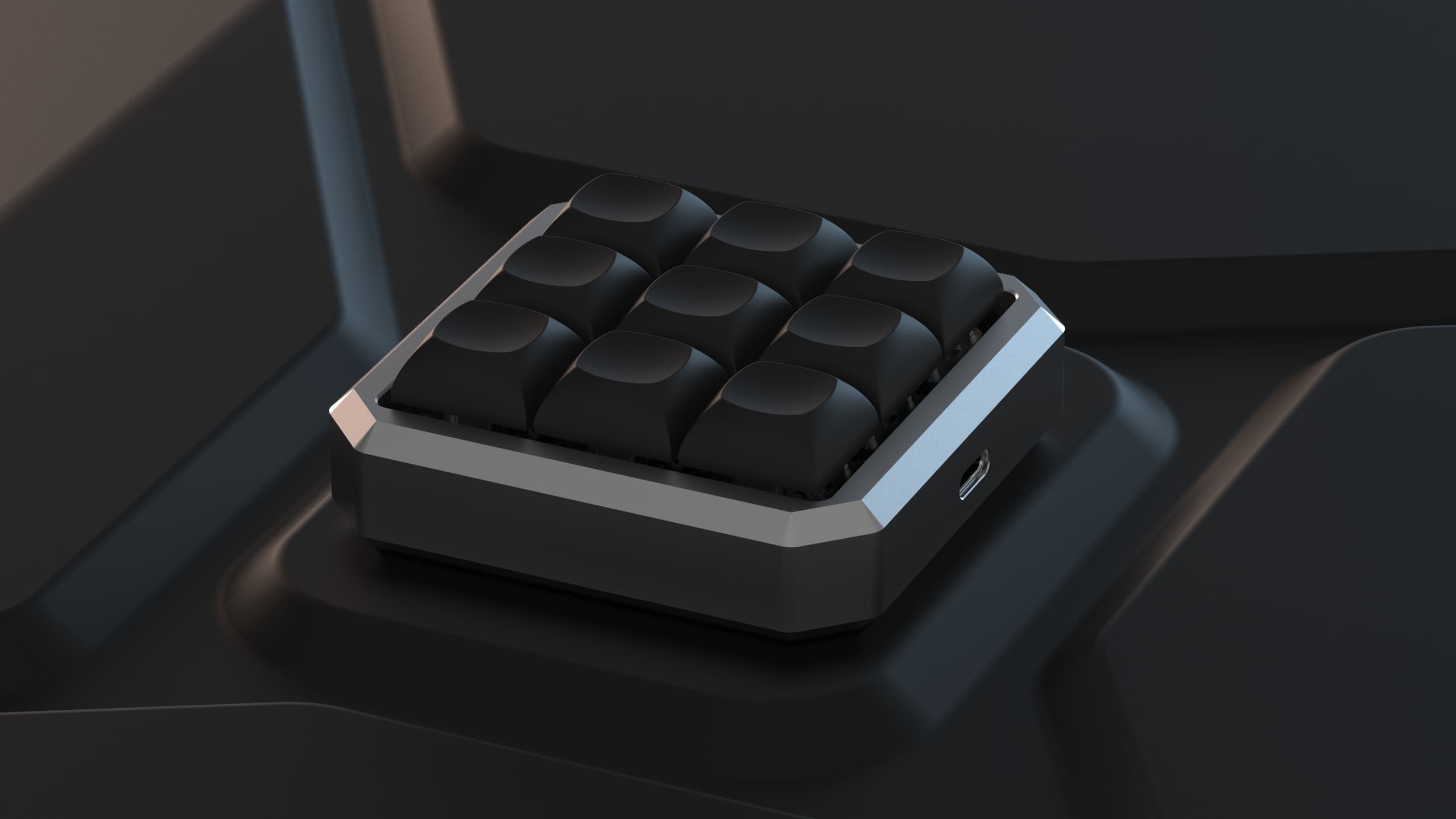 BINEPAD BN009 | 9 KEY MACROPAD | Round 2 | Carbon Fiber Plate