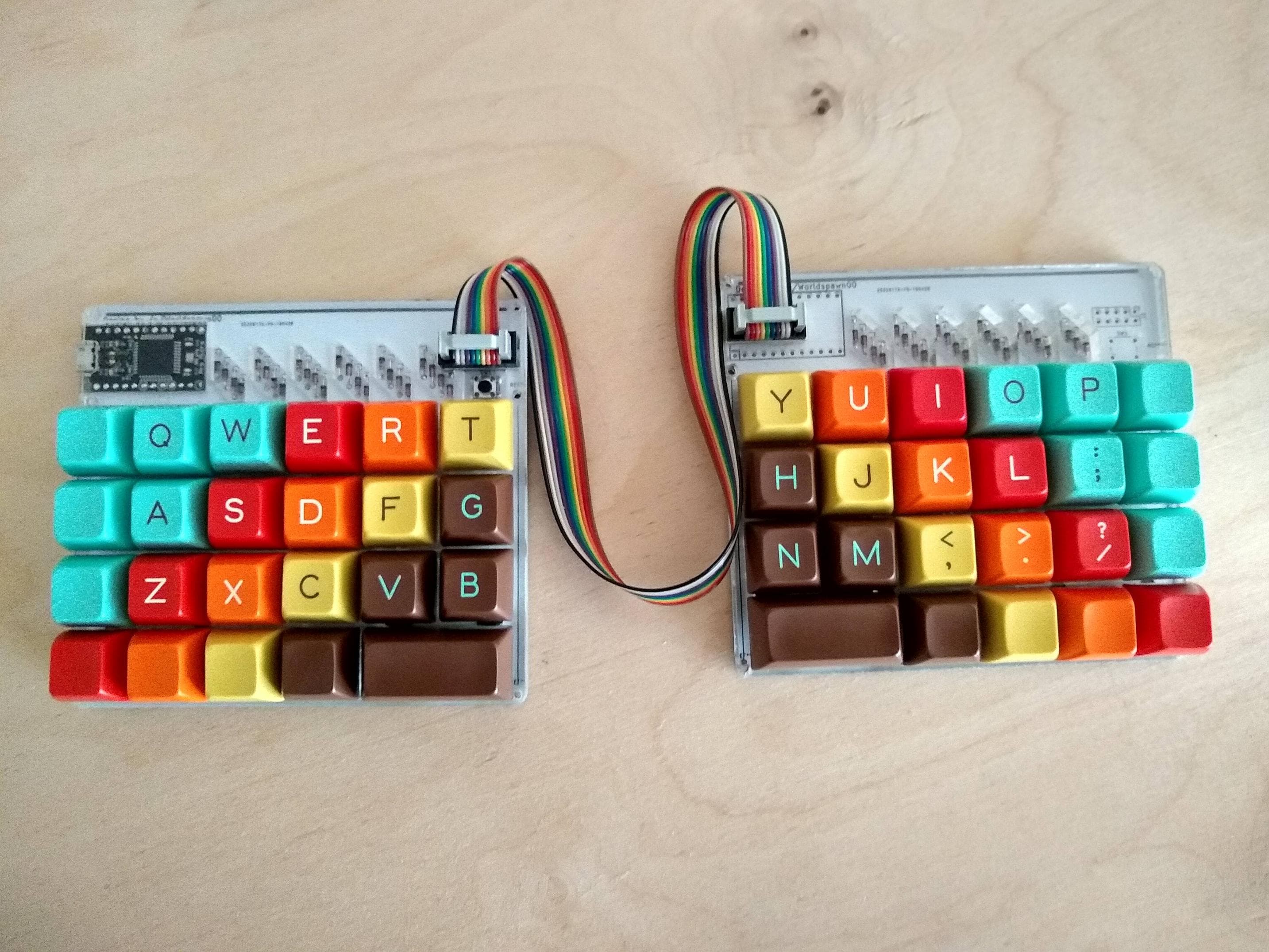 Houndstooth Split Plaid/RoMac style keyboard kits and PCBs (Complete)