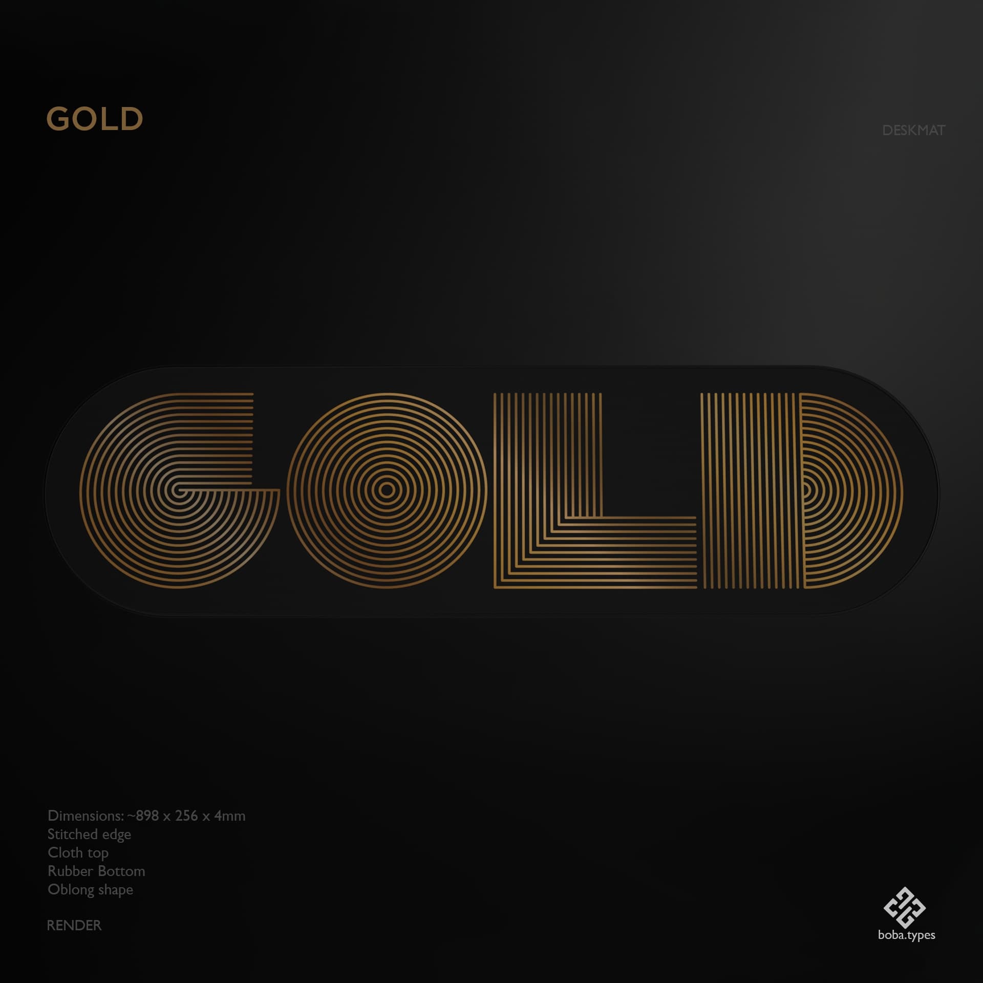 GMK CYL Black & Gold | GB live 'til 20th March - New deskmats/renders! image 14