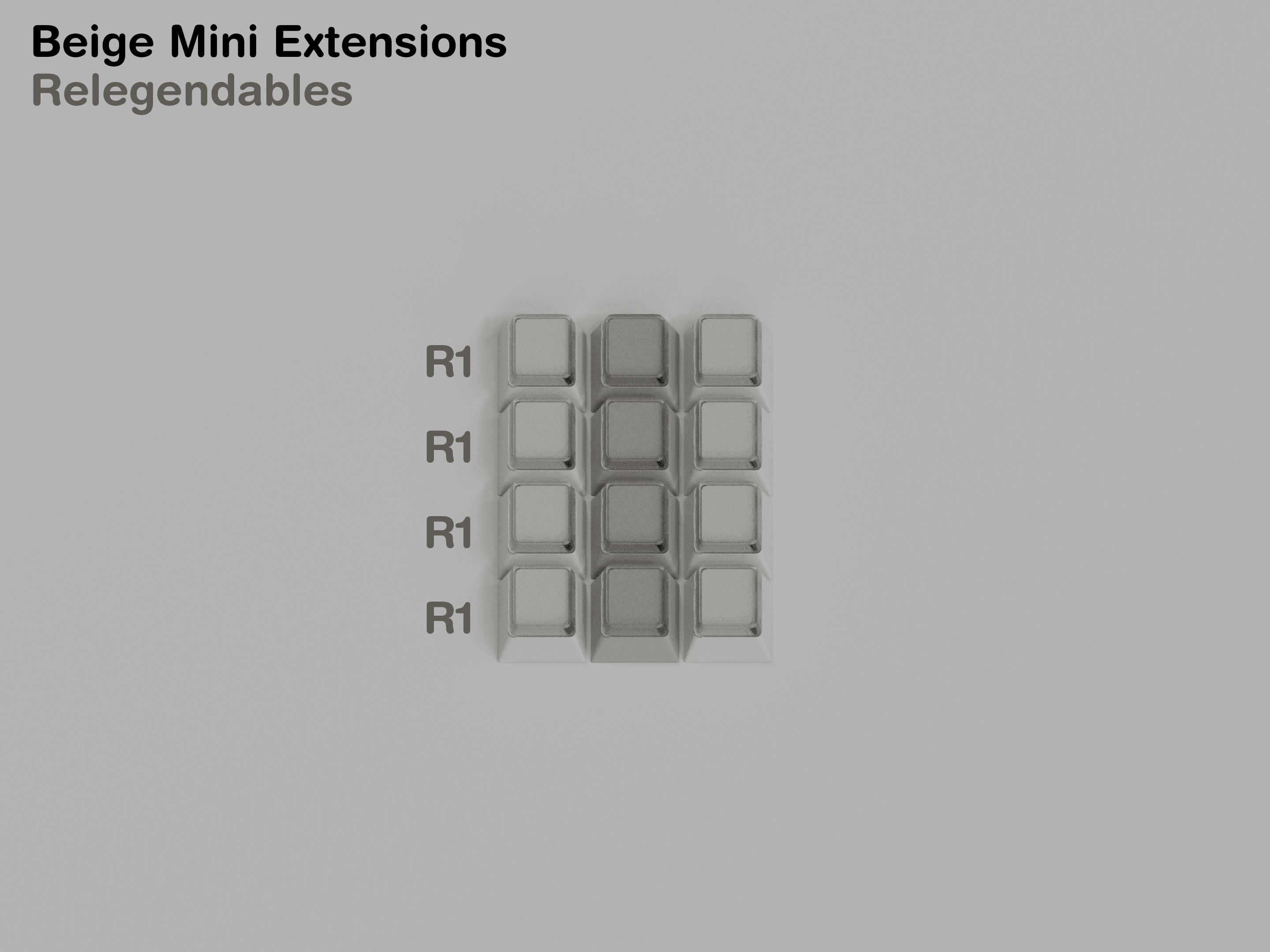 GMK Beige Mini Extensions image 3