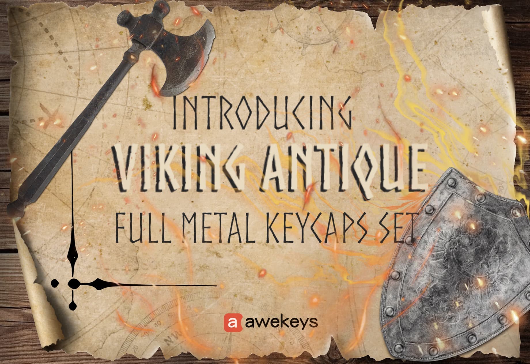 Awekeys Viking Antiques Metal Keycaps - Vendors Updated!(GB on April 25th) image 6