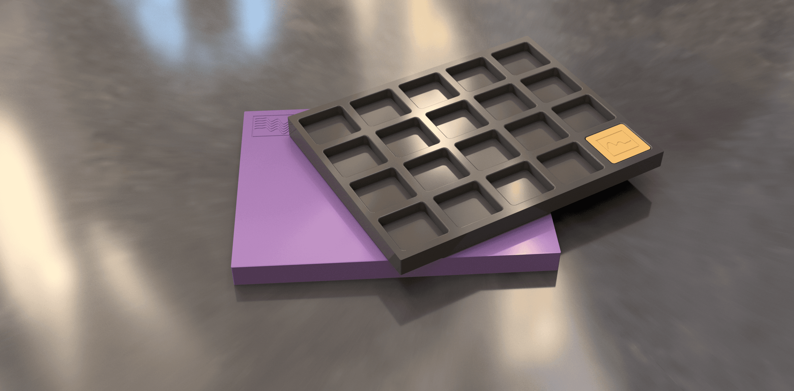 [Pre-Order] Krypton Alpha T19A Artisan Tray. Aluminium & Cerakote™ with Badge image 3