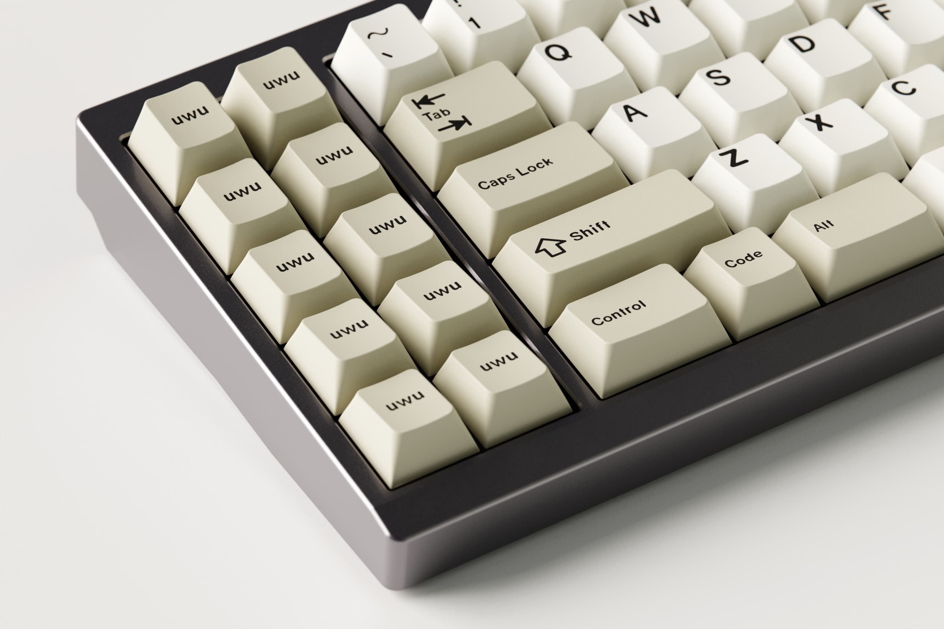 GMK Beige/WoB uwu Macro Add-on Kit image 2