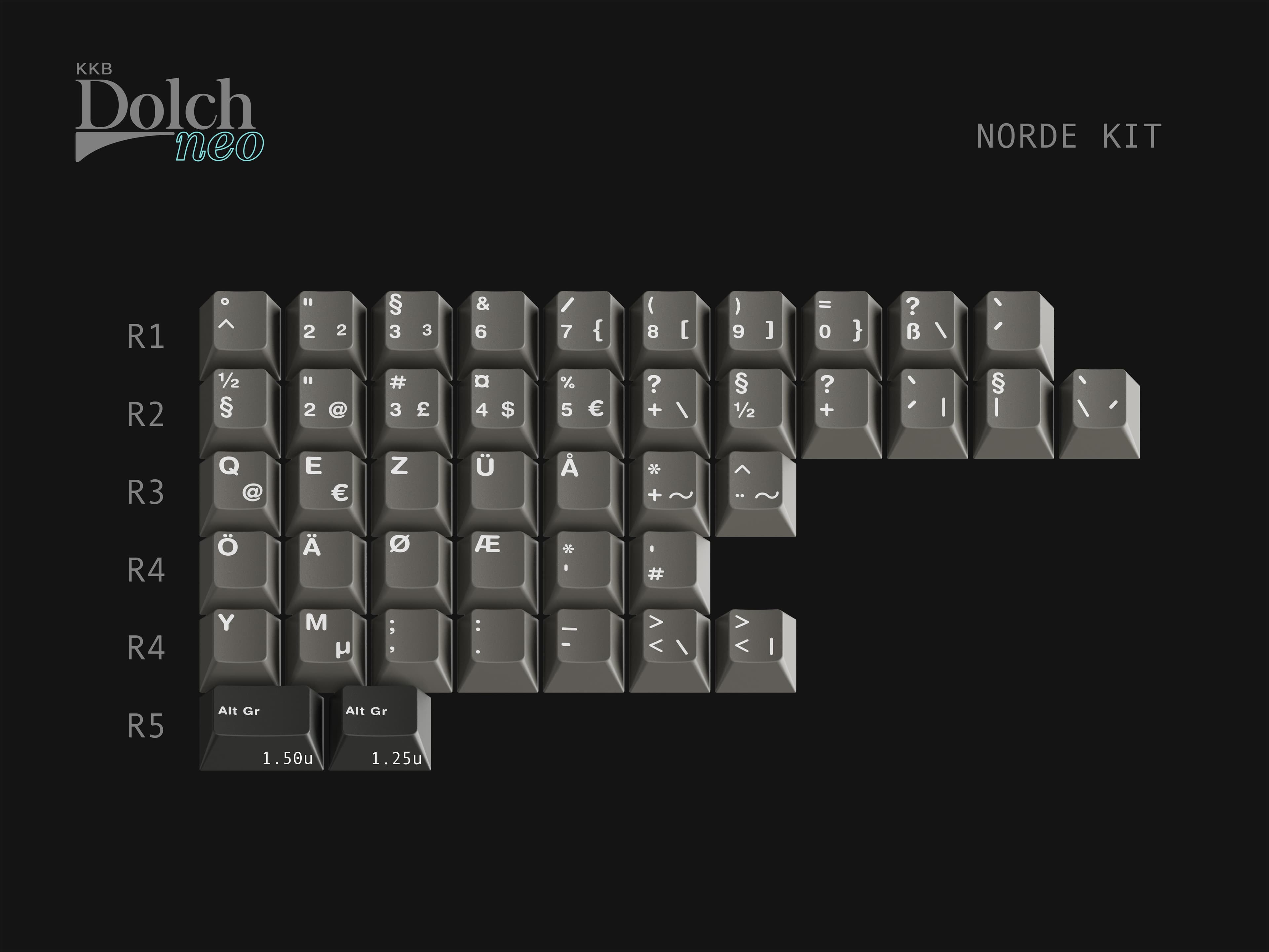 KKB Dolch Neo | R0, R5 in base, & big keys! image 4
