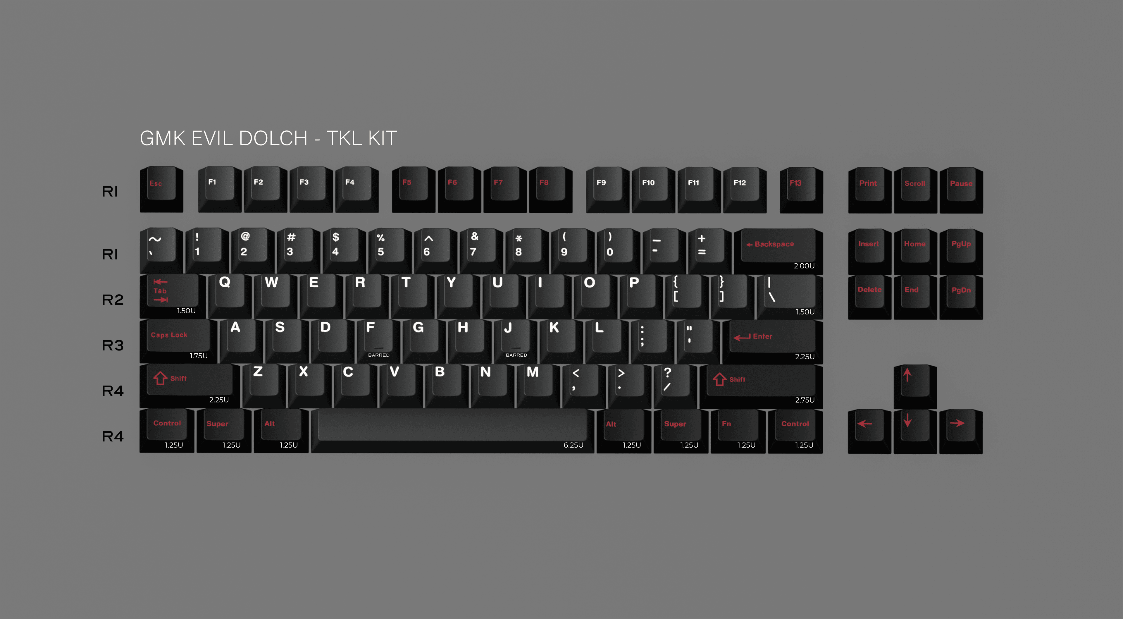 GMK Evil Dolch - The Split / 60% BASE KIT STARTS AT 39USD image 4