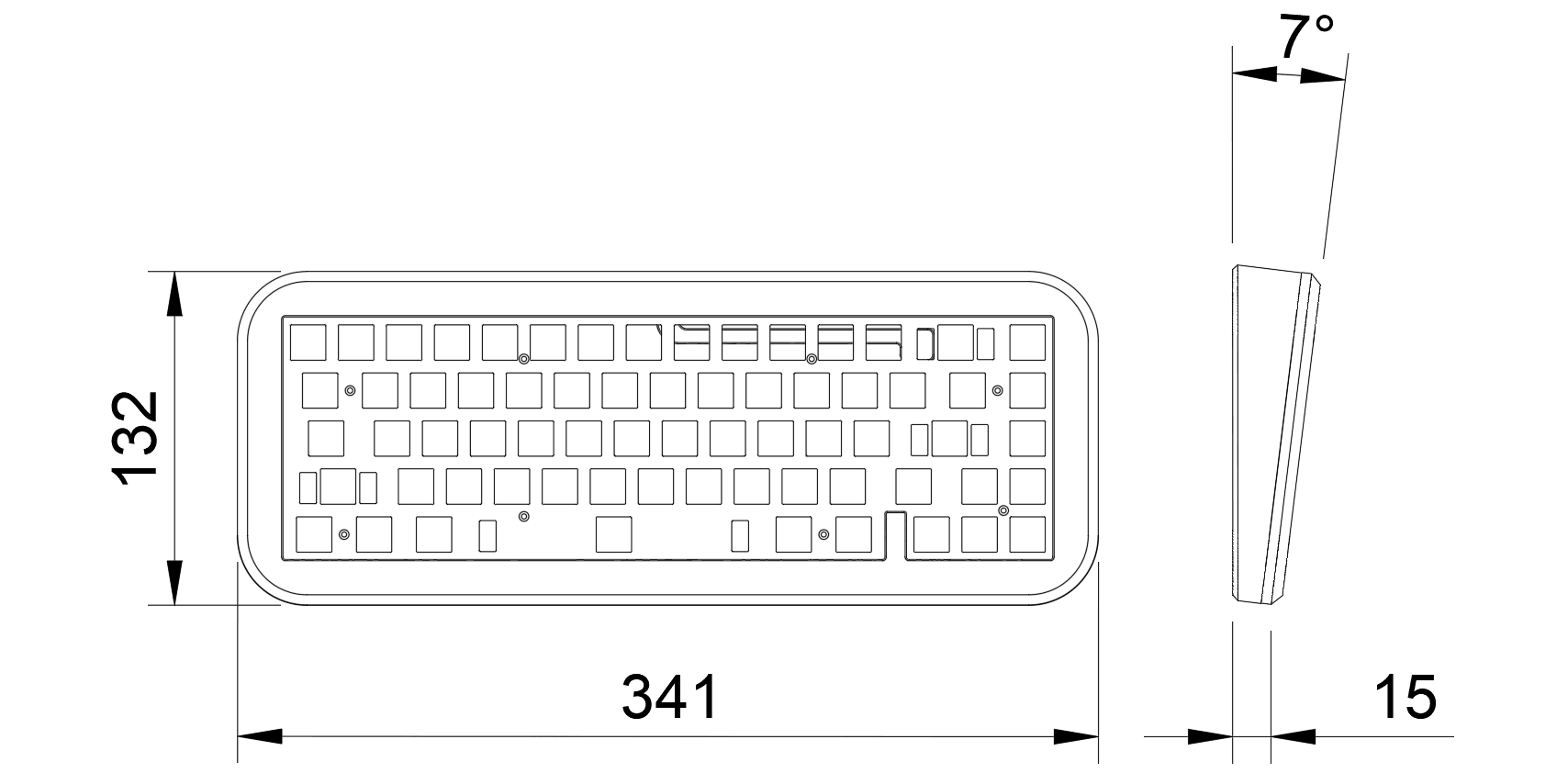 KS65 - 65% board with a distinctive design image 3