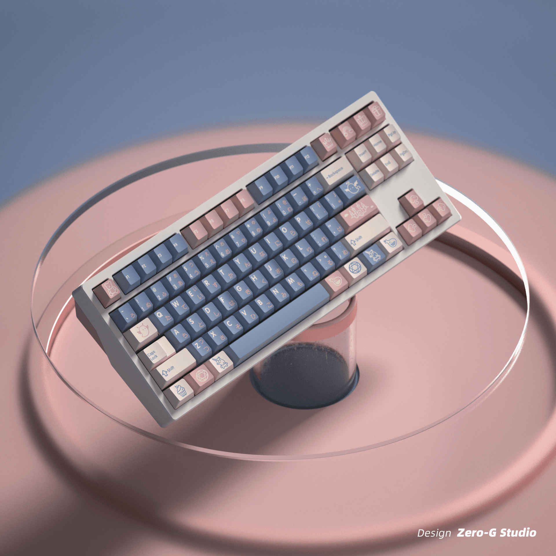 Domikey "Gift" Triple Shot Cherry Profile Keycap Set by Zero-G Studio image 24