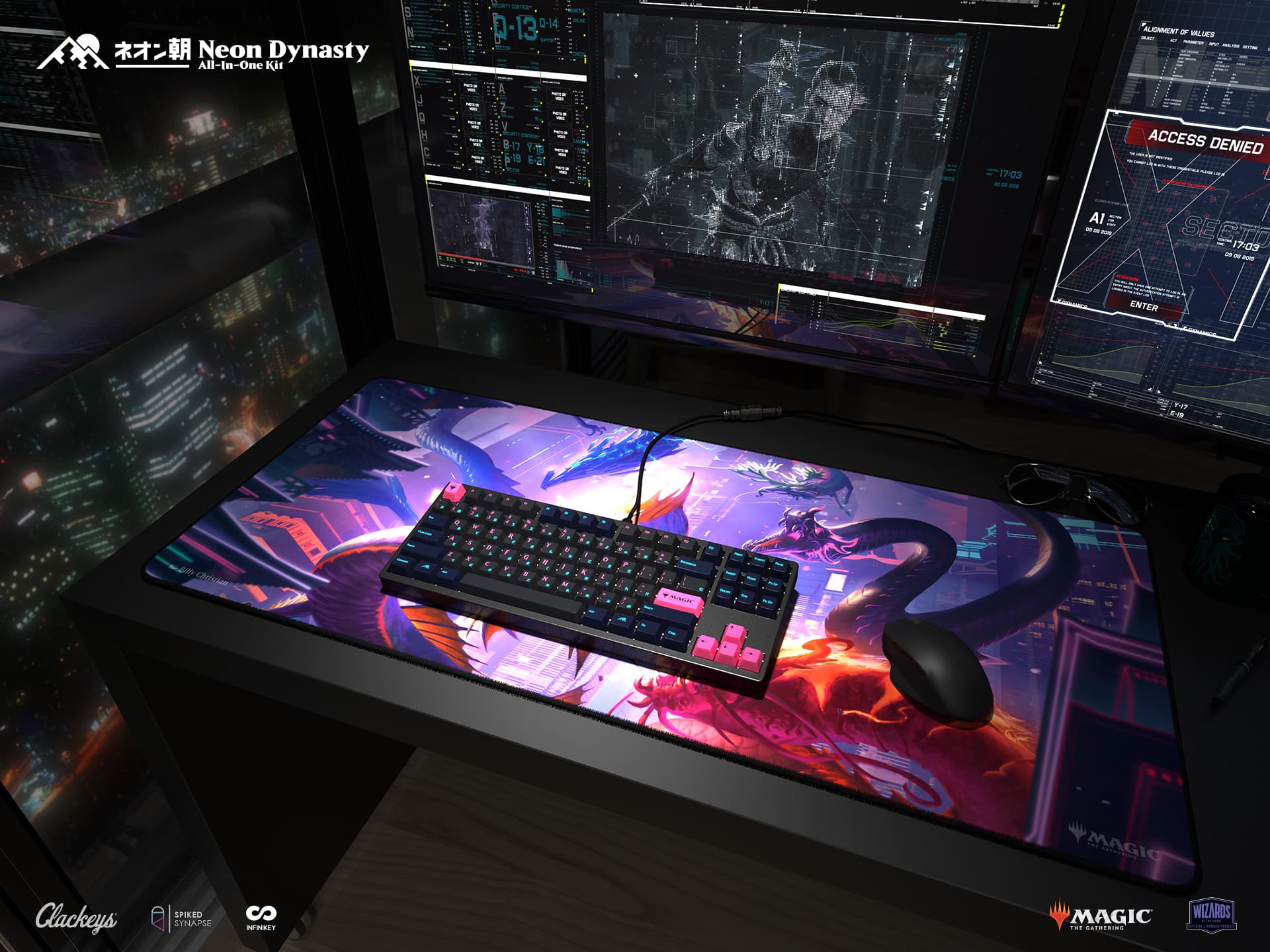 IFK Neon Dynasty - Official Magic The Gathering Keycap Set: 100% Delivered