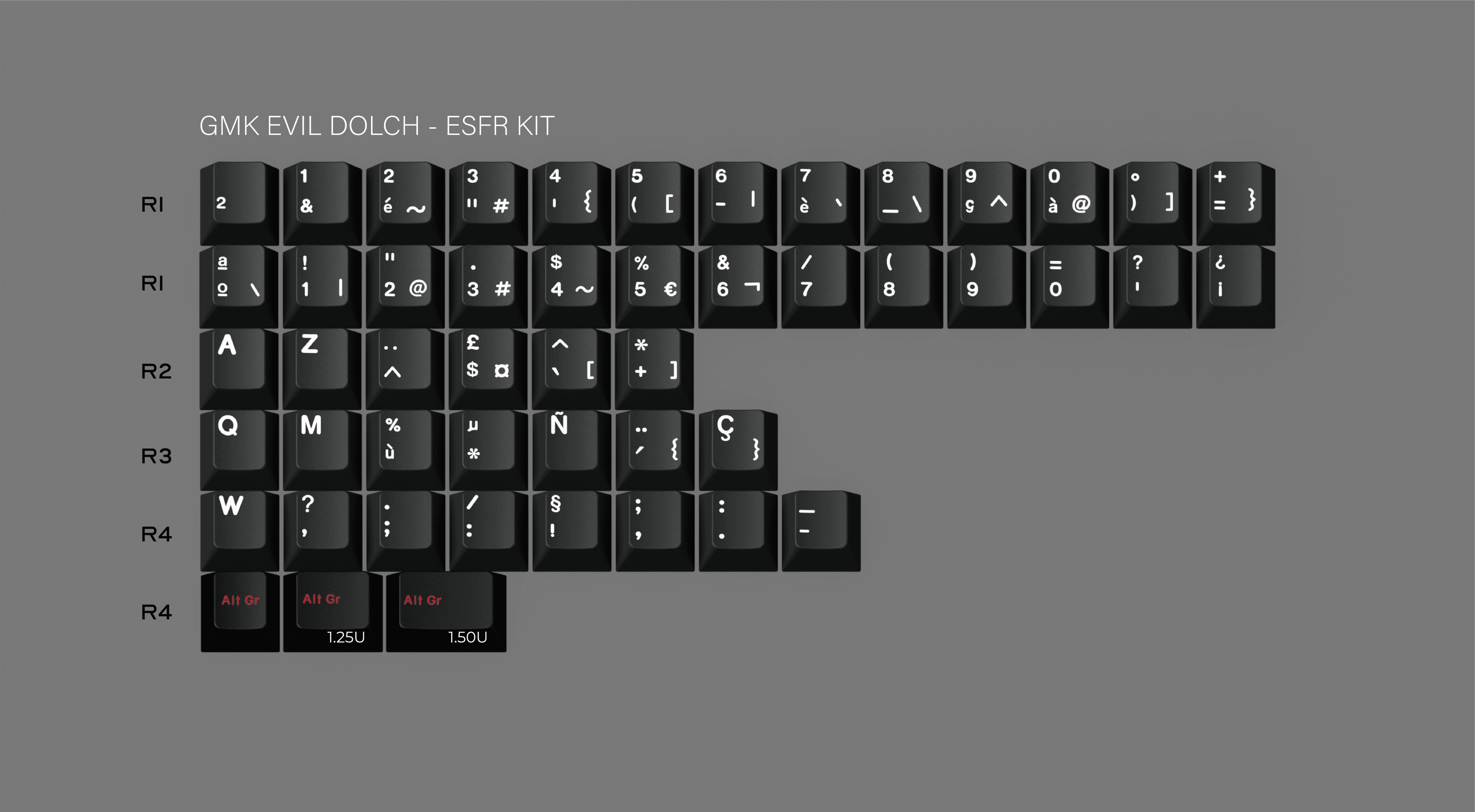 GMK Evil Dolch - The Split / 60% BASE KIT STARTS AT 39USD image 16
