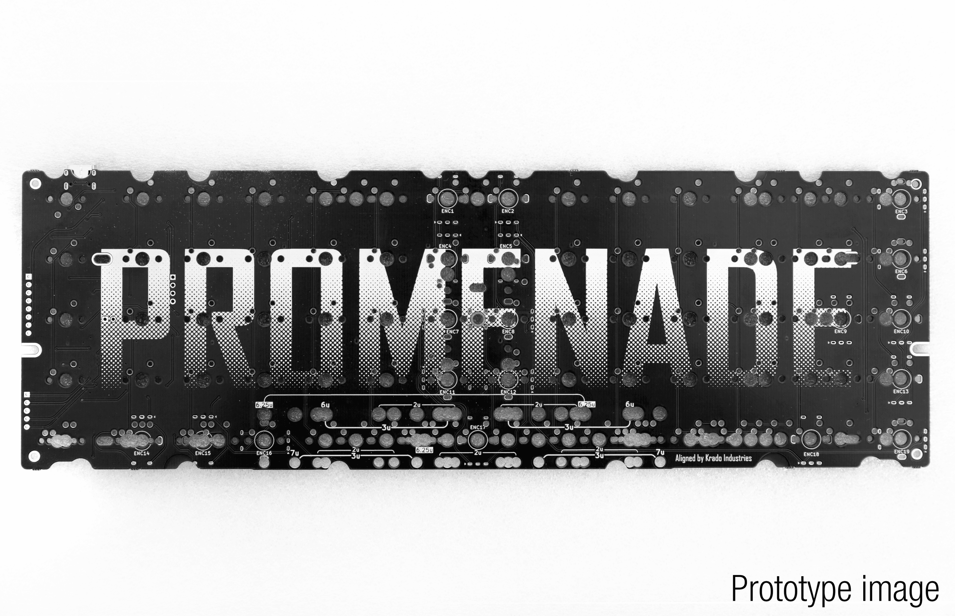 Promenade - 60% Ortho pcb (Boardwalk clone) - Solder version w/ RP2040 image 3