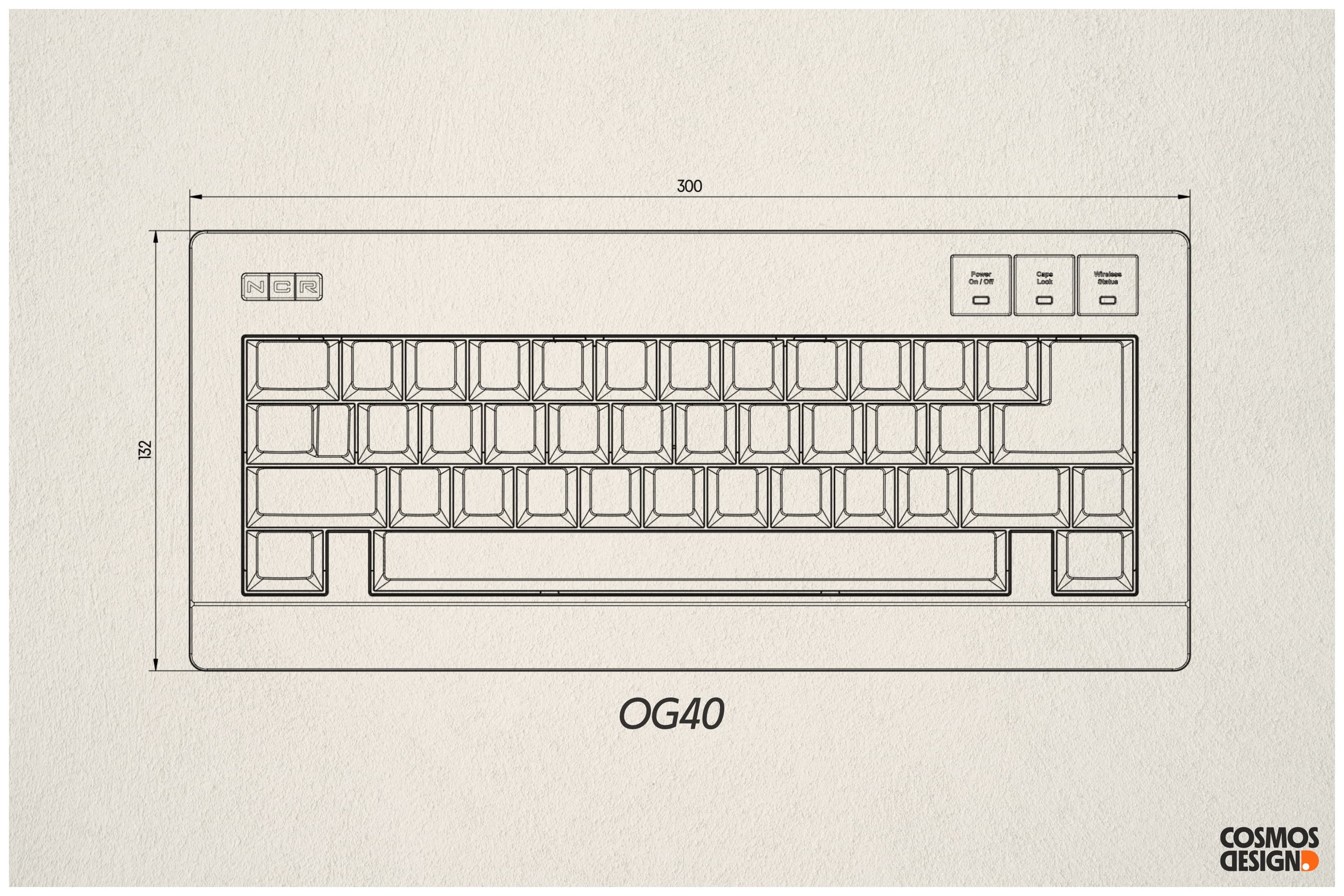 OG40 - 40% "Cherry flavoured" wireless keyboard (proto photos updated 11/8) image 6
