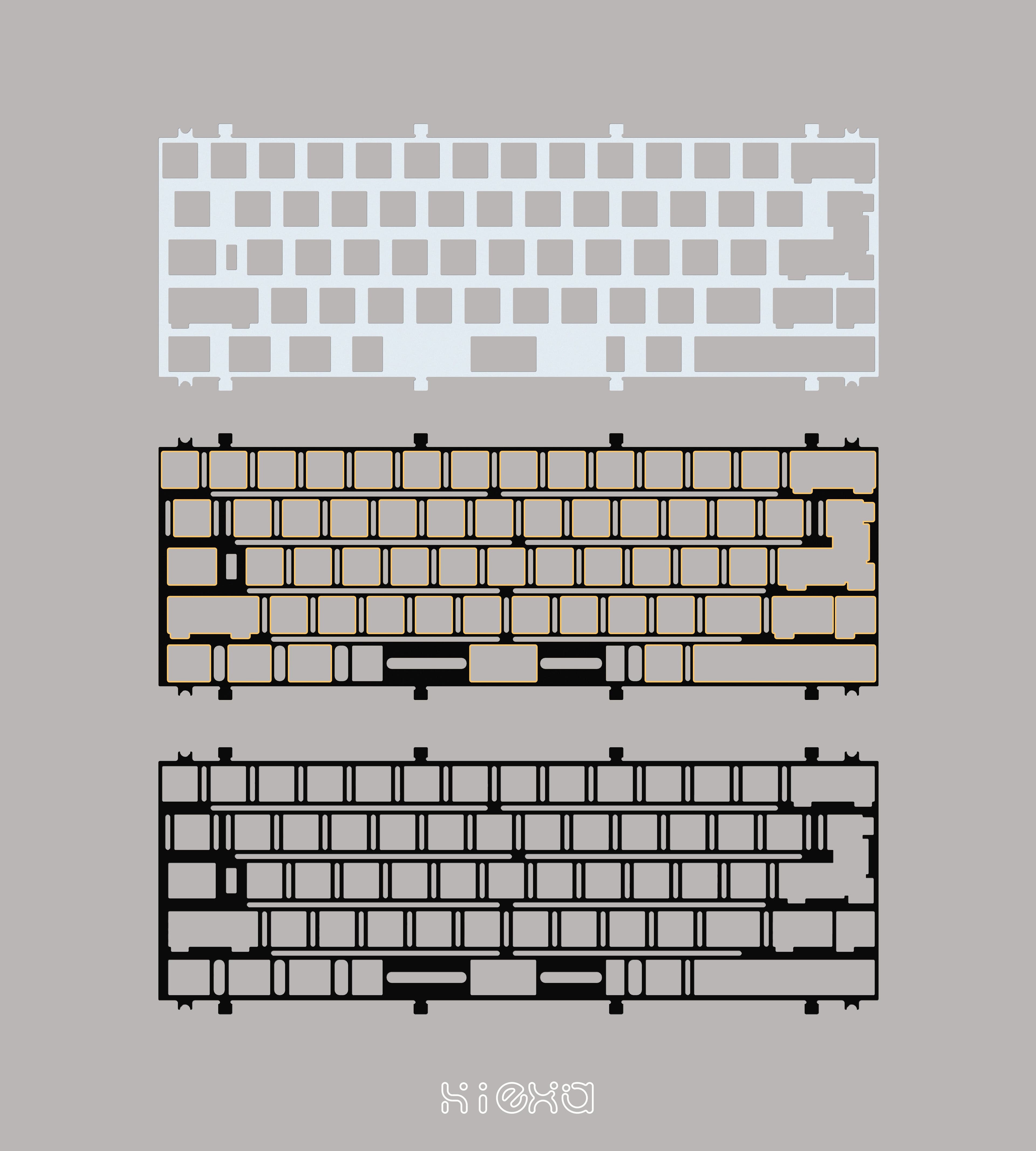 Hiexa G Series-G60 New Mounting, One Button Quick Disassembly Keyboard image 28