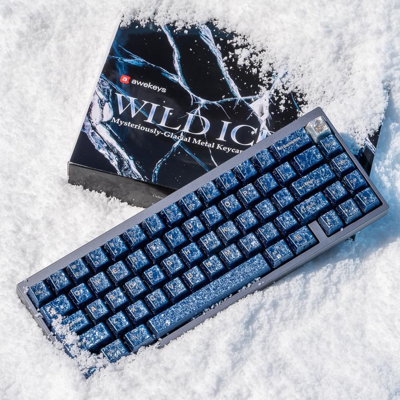 Awekeys Full Metal Keycaps Set: Wild Ice - Live Now image 26