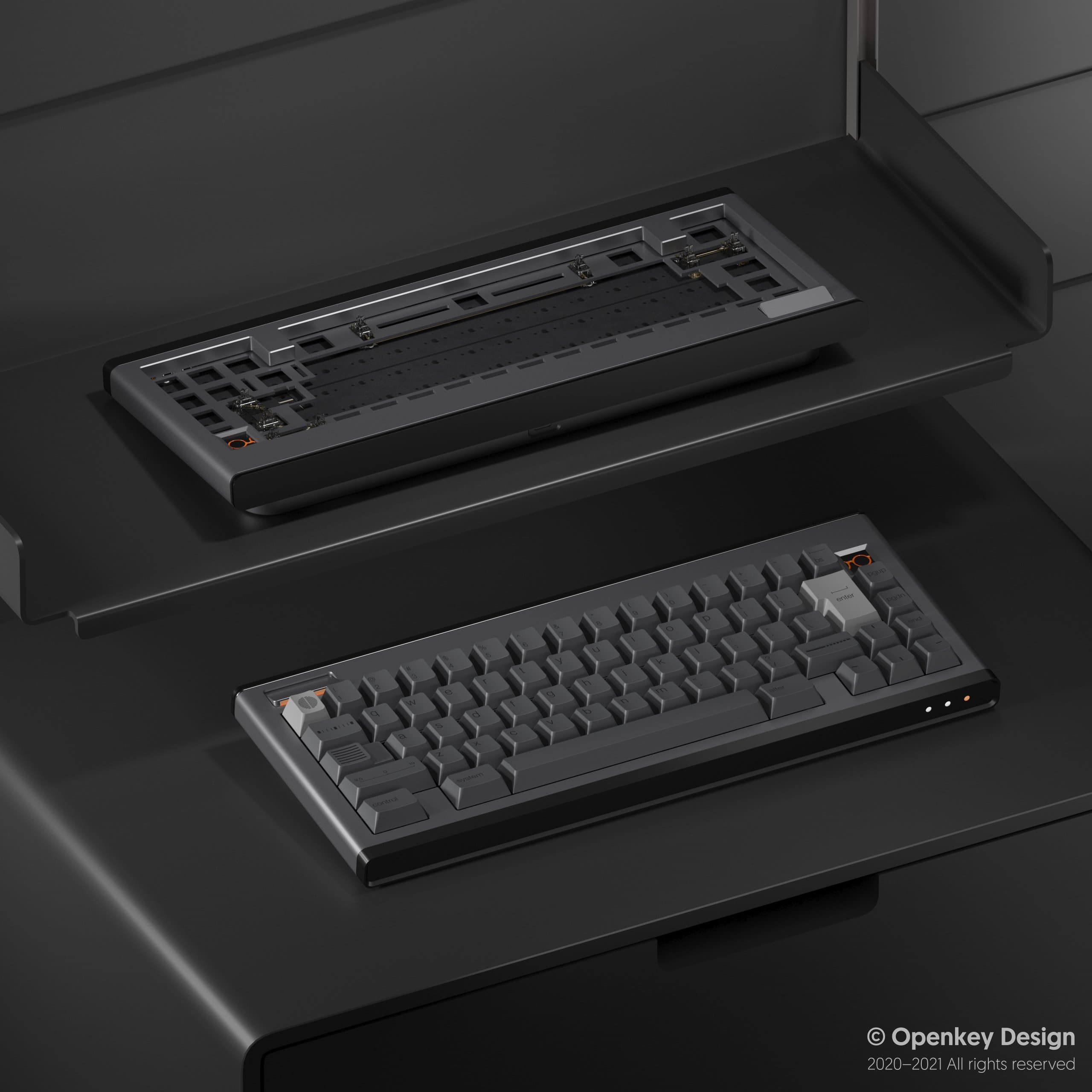 PHASE ONE 65 GASKET MOUNT MECHANICAL KEYBOARD DIY KIT