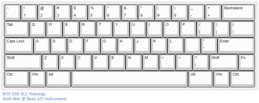 BIOI G60BLE 60% PCB image 3