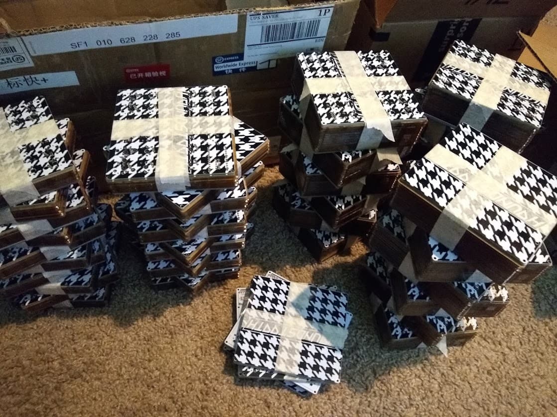 Houndstooth Split Plaid/RoMac style keyboard kits and PCBs (Complete) image 11