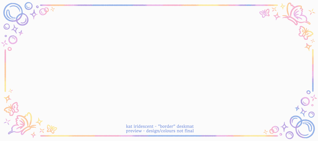 KAT Iridescent ✨ - update: deskmat designs! image 27