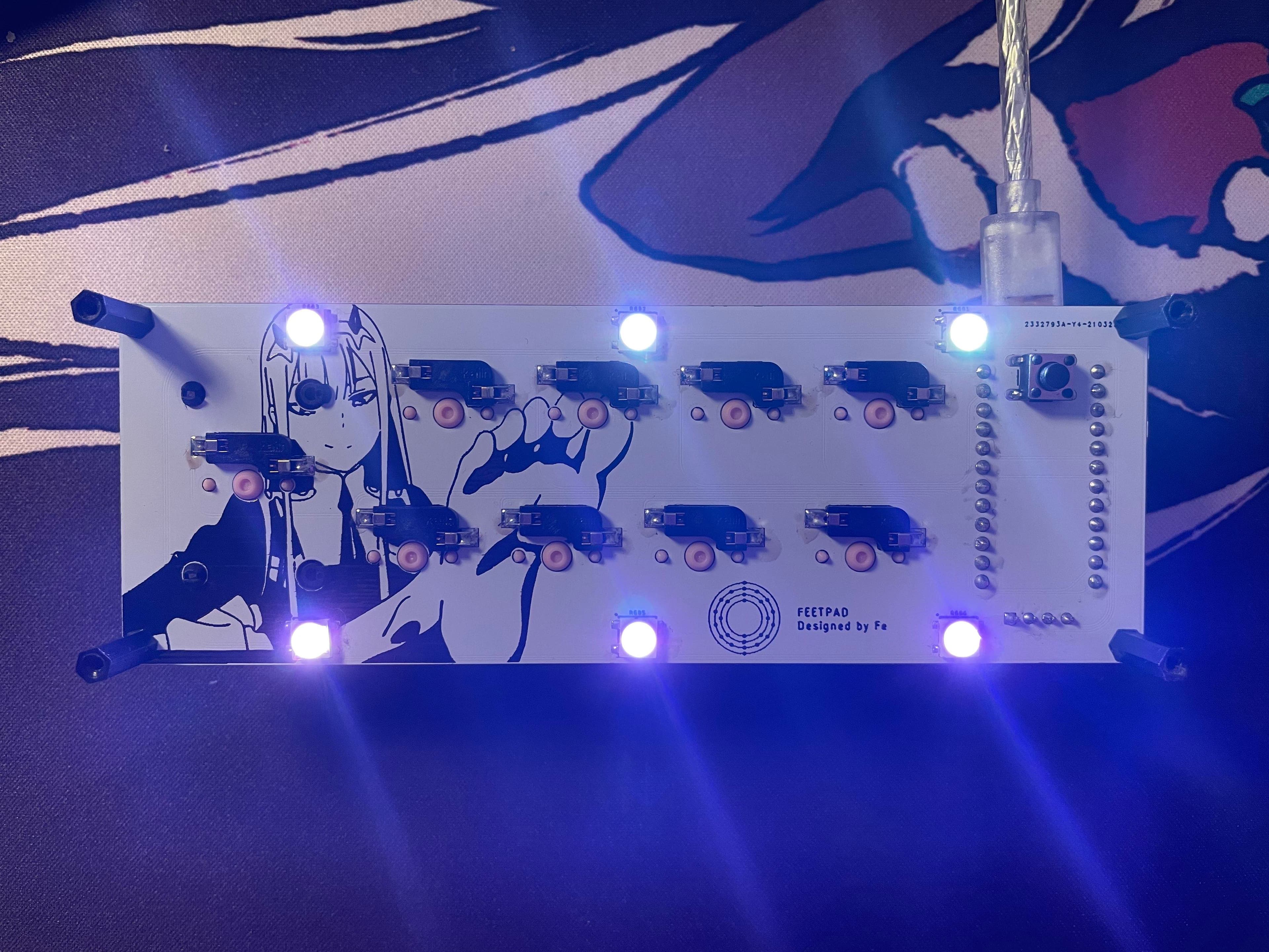 FEETPAD | Hotswap macropad with waifu feet and OLED! (Fulfilled!) image 5