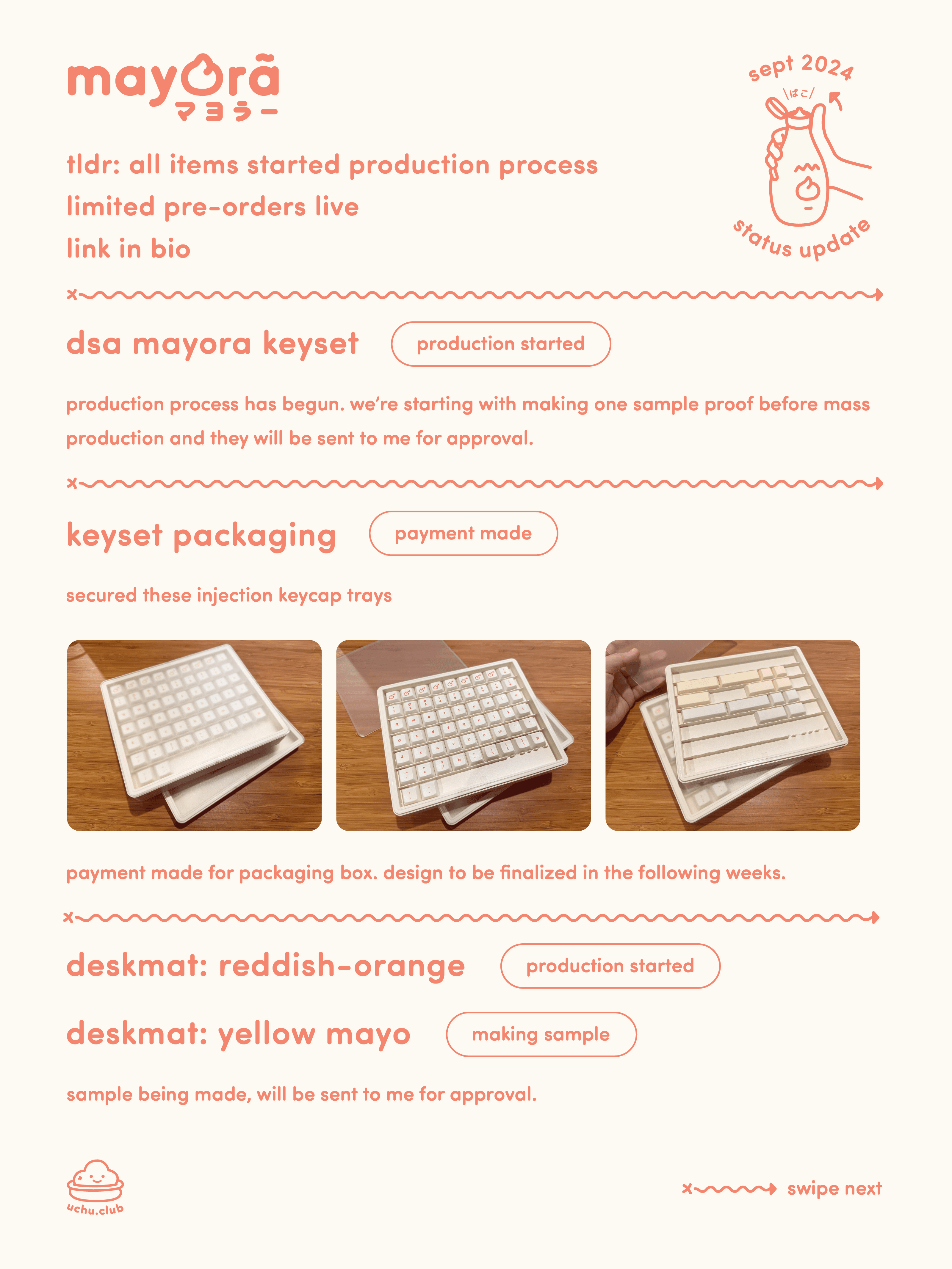 DSA Mayora マヨラー | INSTOCK | Deskmats, Plushies, Screw Tray, Bag image 42