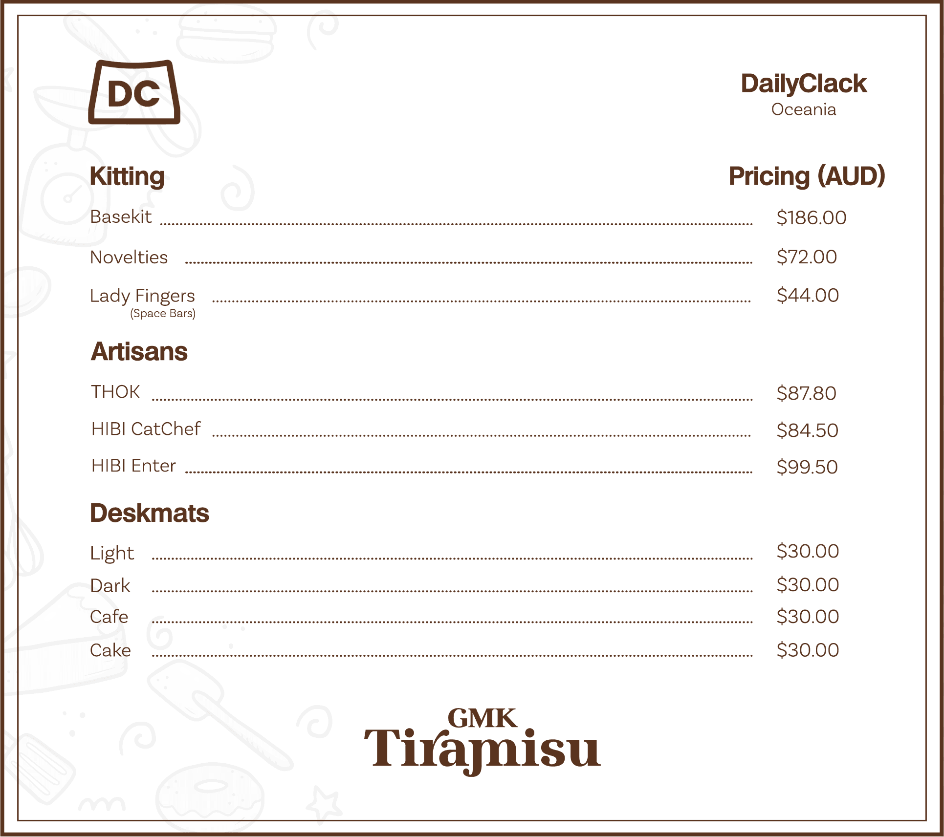 GMK Tiramisu | GMK color sample image 6