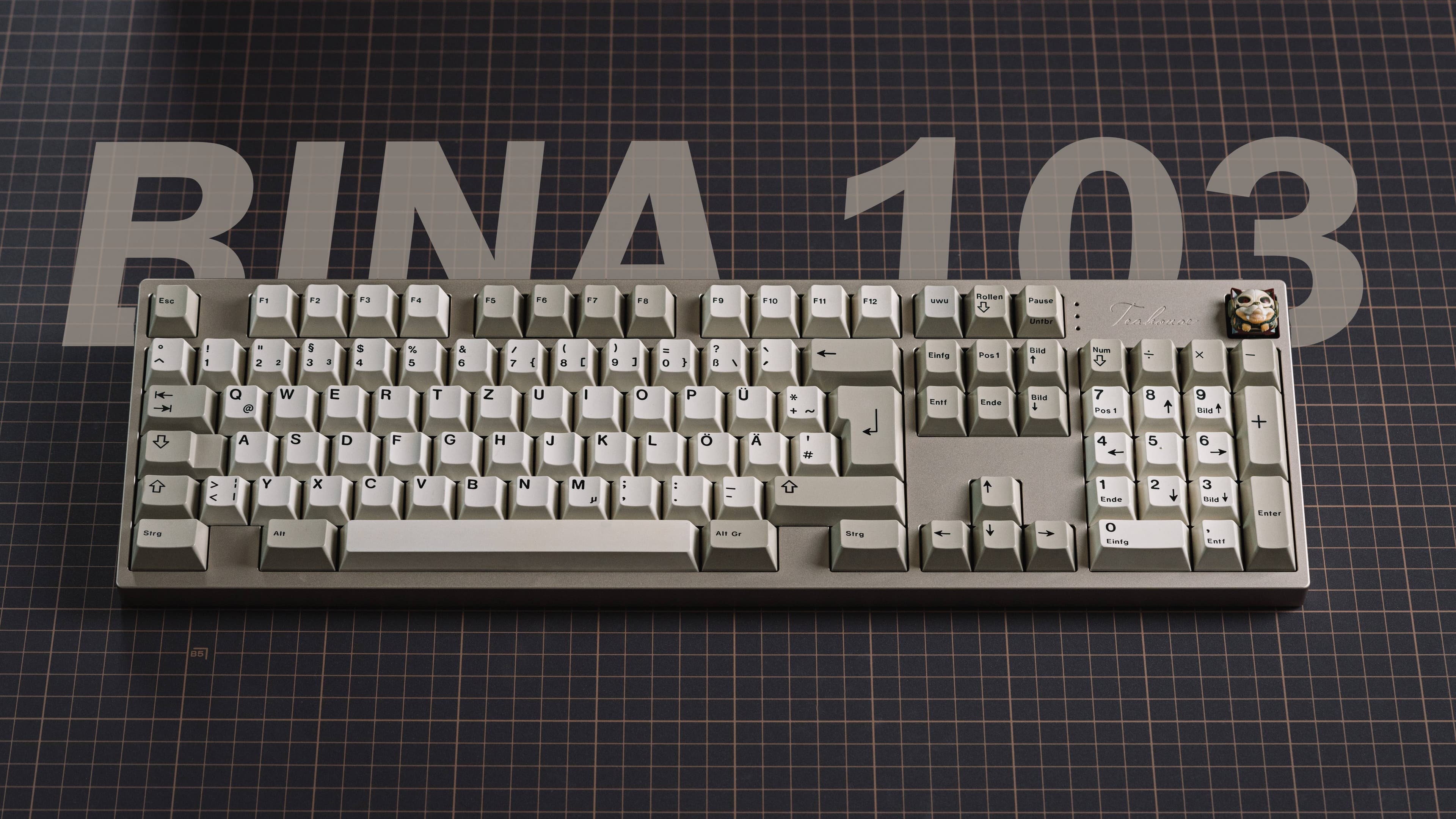 【IC】Bina 103 – Full Size Board, Top Mount, Front Typing Height 14mm