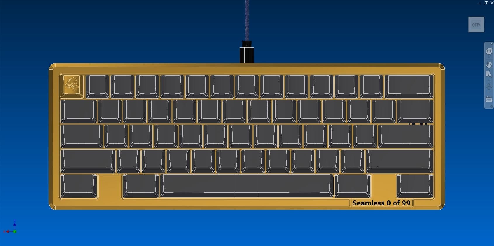SeamLess 60% - a solid brass keyboard image 5