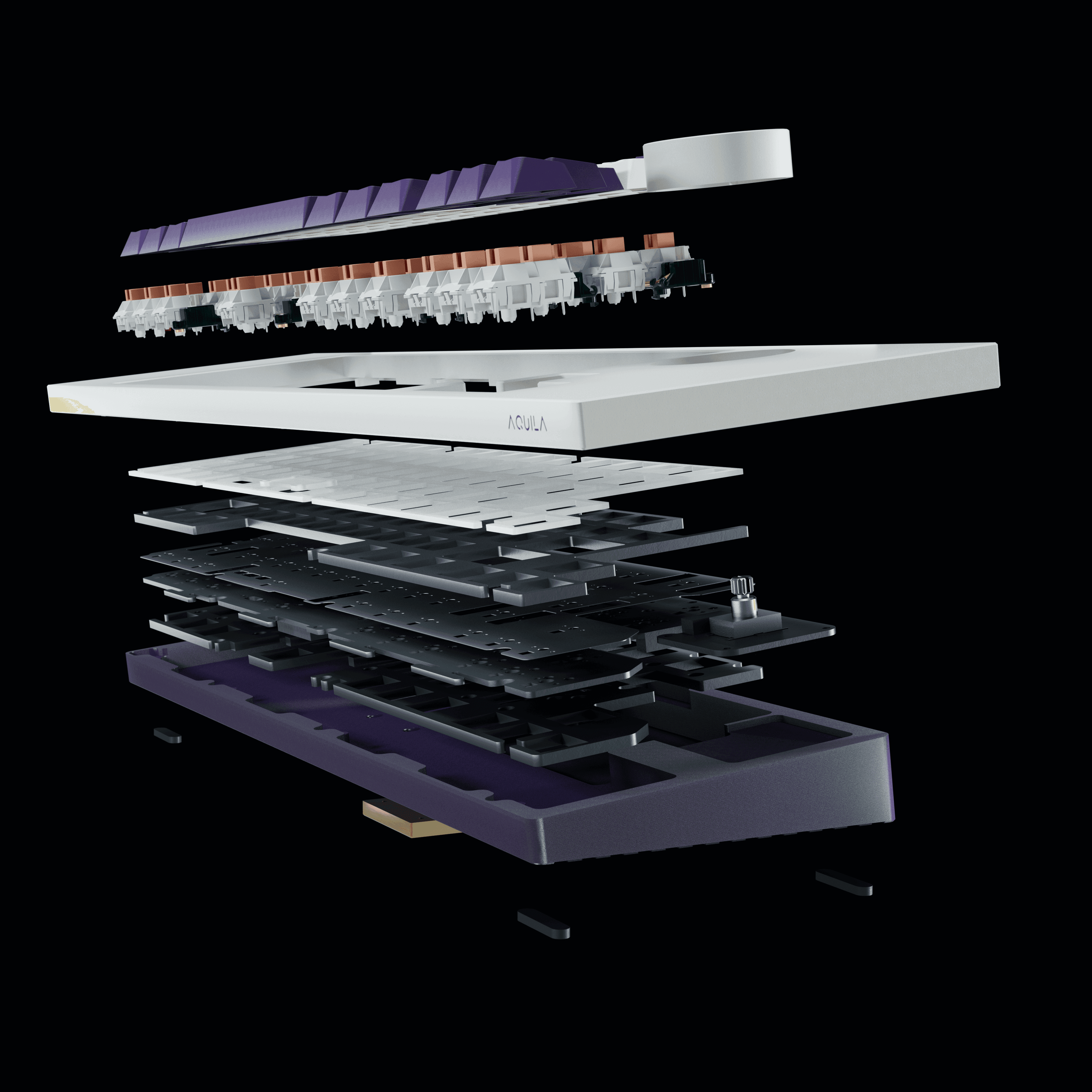 Ultra-Wide，Ultra-Minimal，big-knob: Aquila Keyboard image 5