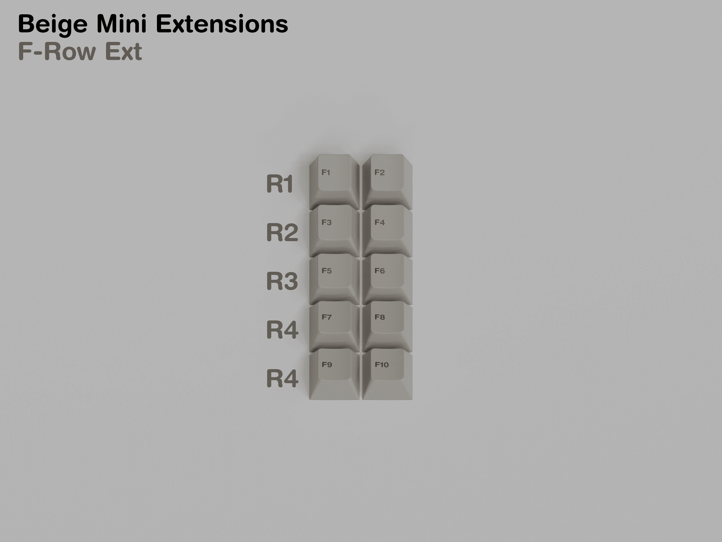 GMK Beige Mini Extensions