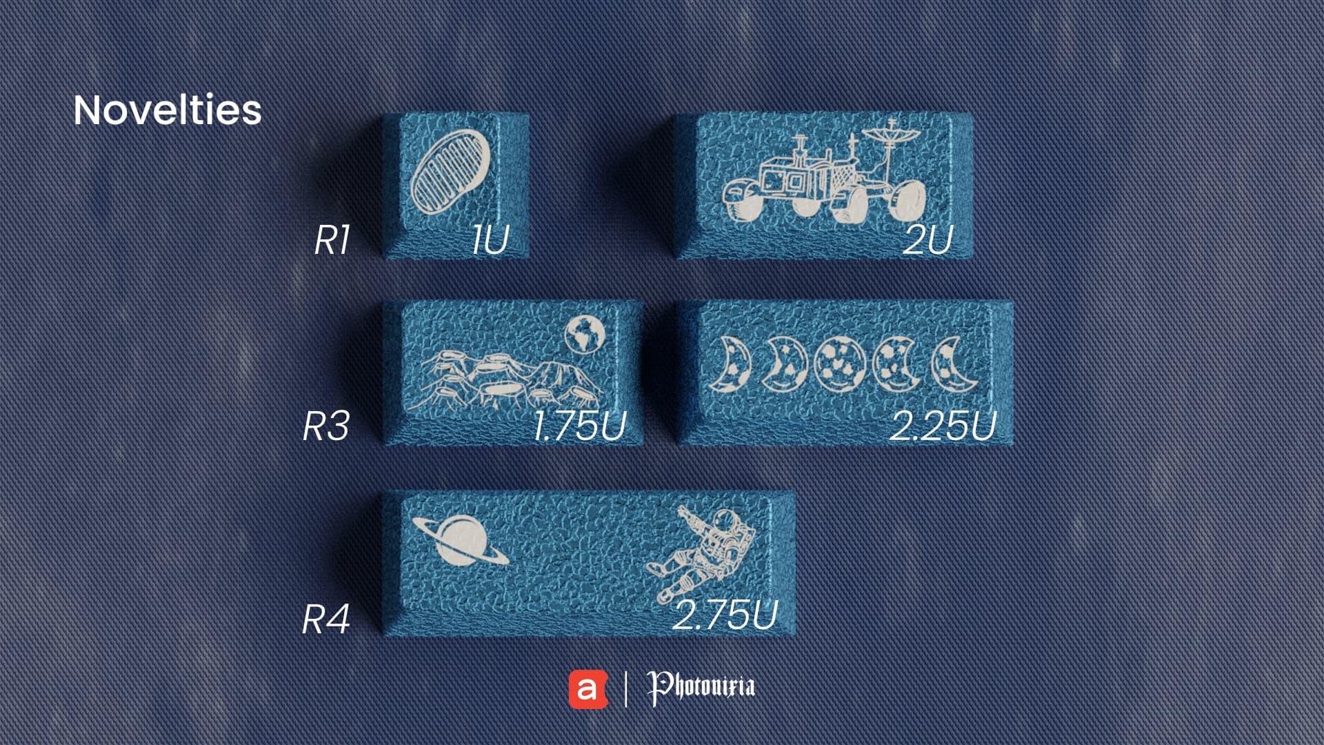 Awekeys Moon Landing - Stonelike Metal Keycap Set - Sound Test Updated image 7