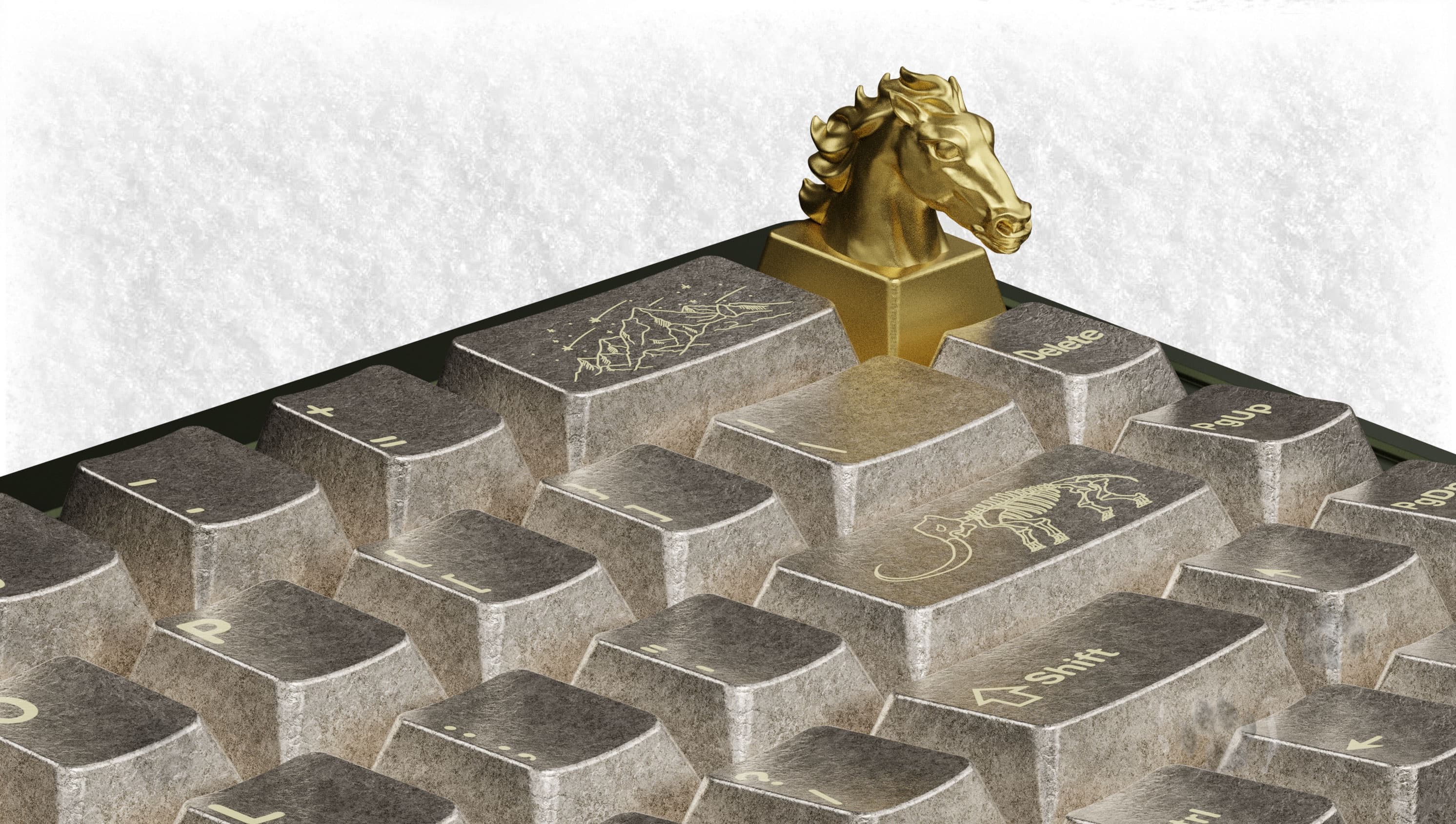 Awekeys Full Metal Keycaps Set: Wild Ice - Live Now image 18