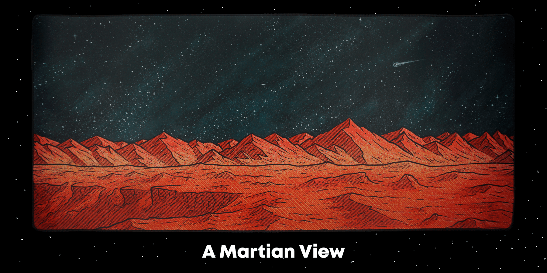 "A Martian View" Deskmat Collection | Extras In Stock