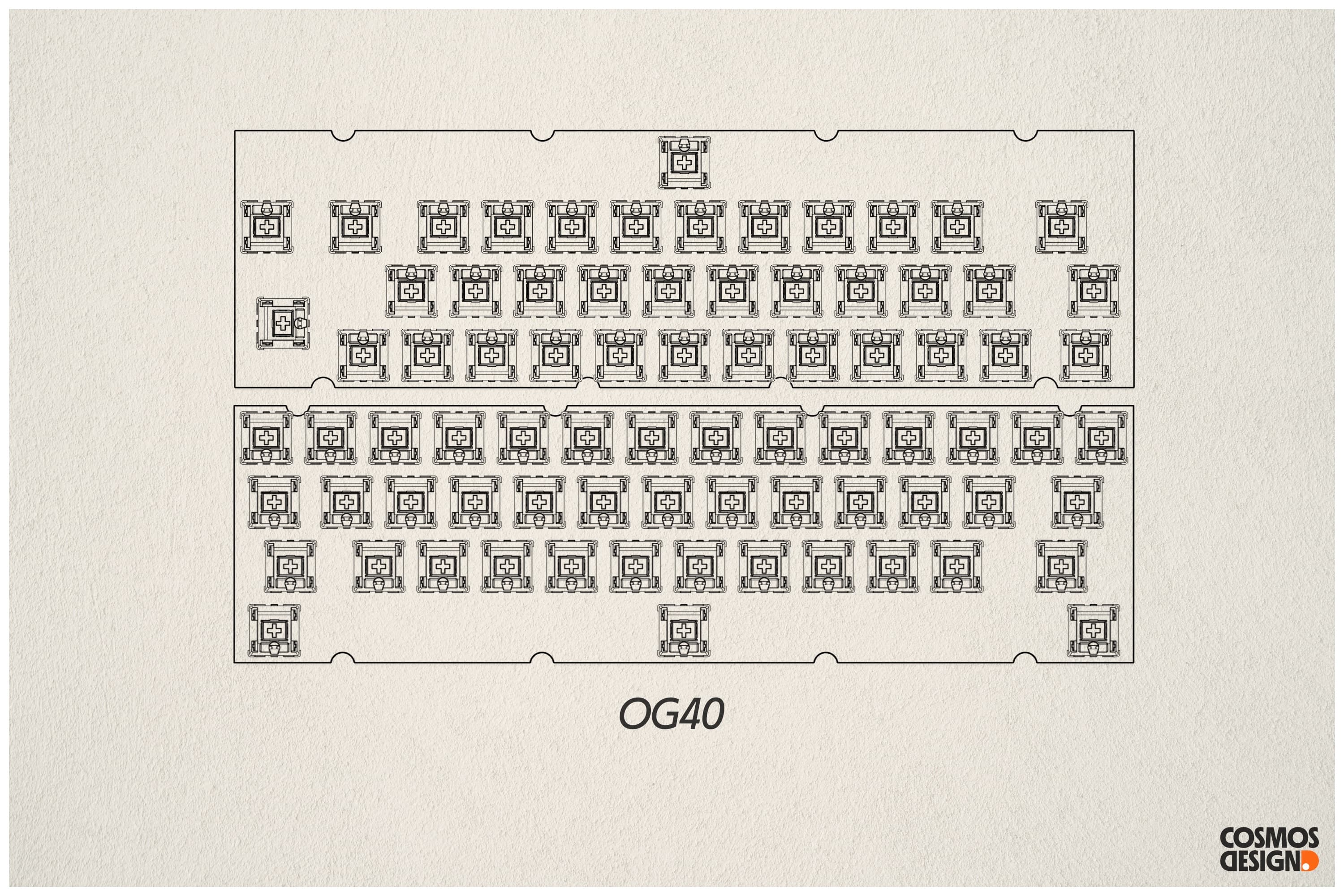 OG40 - 40% "Cherry flavoured" wireless keyboard (proto photos updated 11/8) image 11