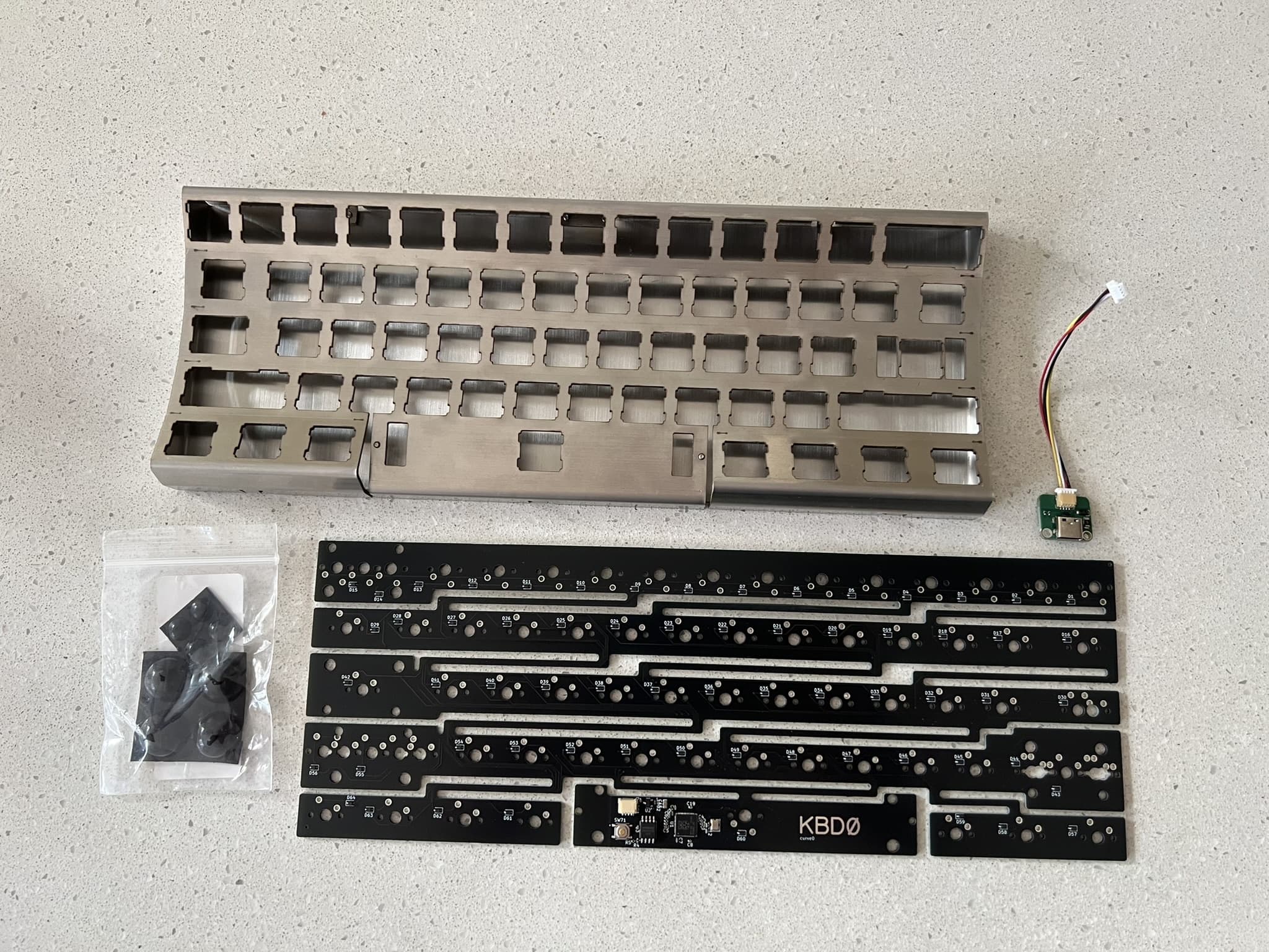 Curve0 - Curved Stainless Steel 60% Keyboard [Done!] image 7