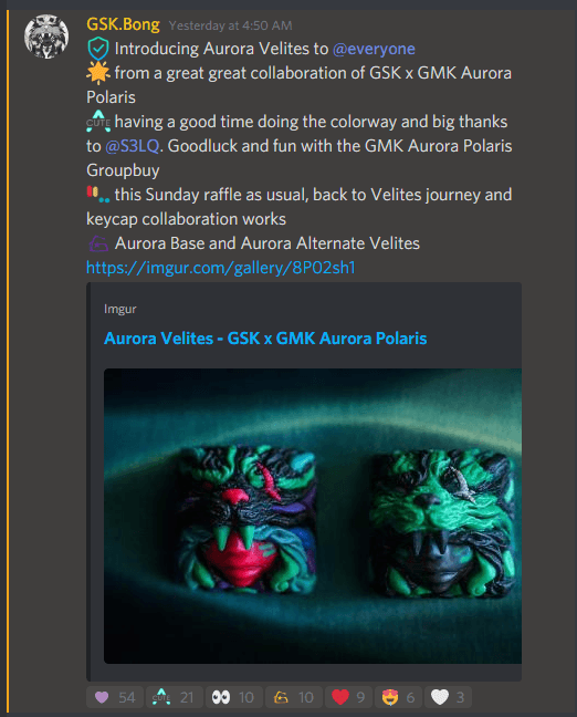 GMK Aurora Polaris | Finished! Color Samples image 75