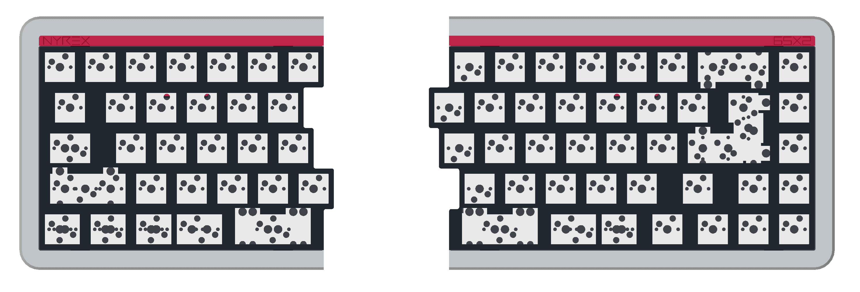 65X2 - A split, wireless, staggered 65