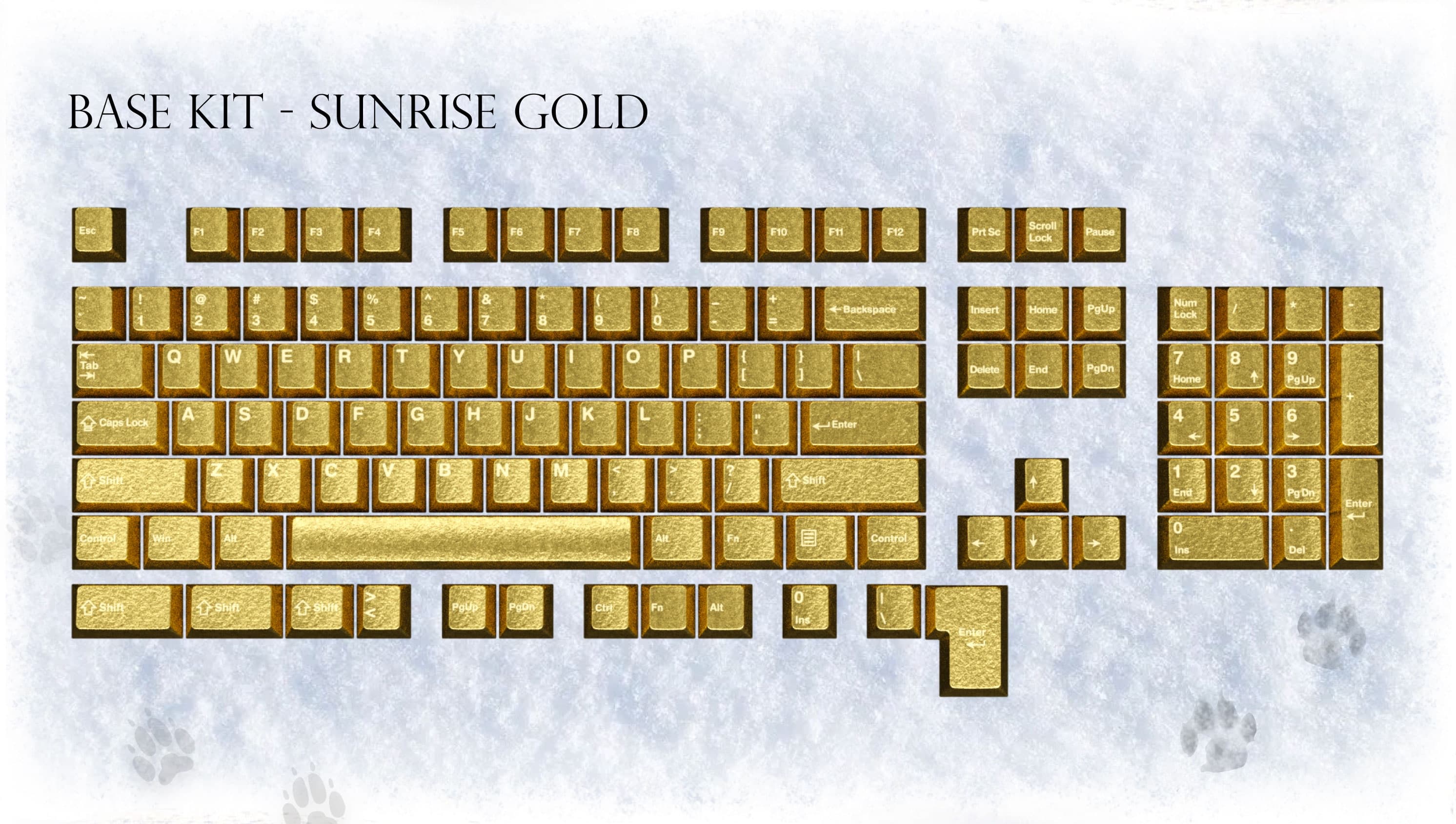 Awekeys Full Metal Keycaps Set: Wild Ice - Live Now image 6