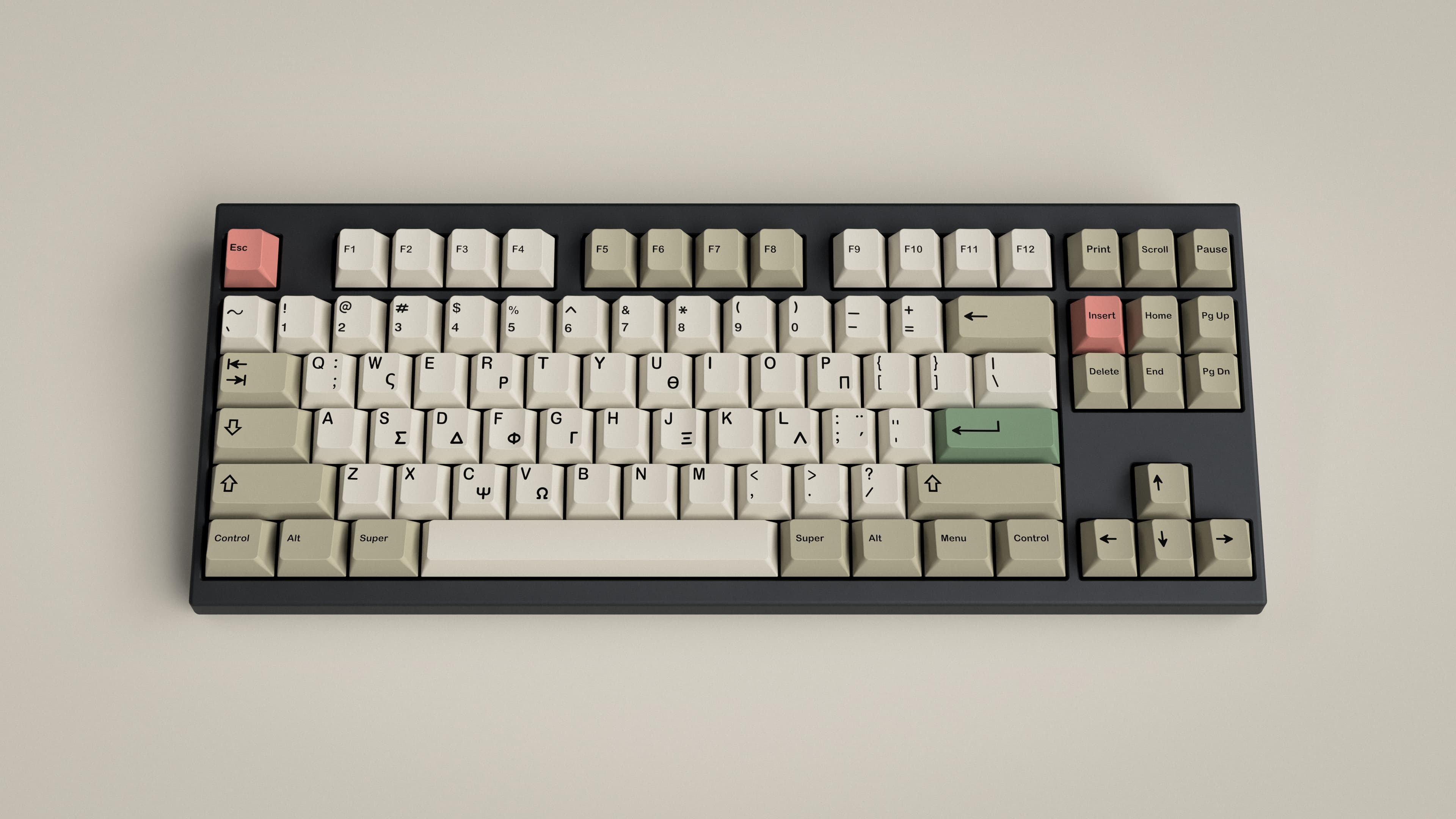 GMK Greek Beige Add-on Kit: SHIPPING