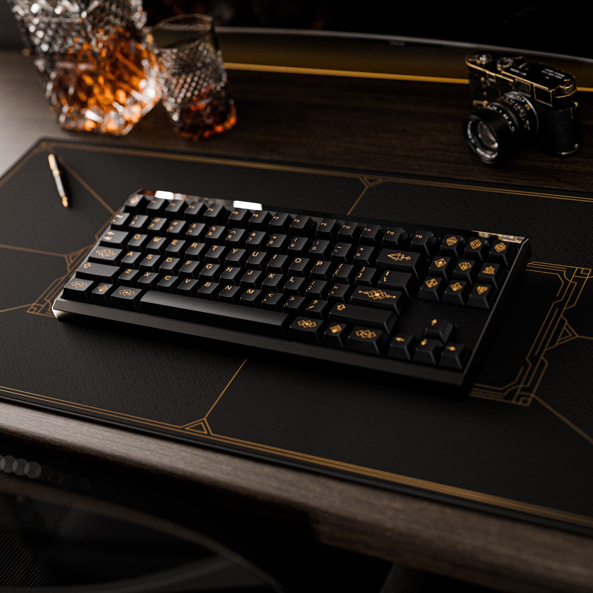 GMK CYL Black & Gold | GB live 'til 20th March - New deskmats/renders! image 2