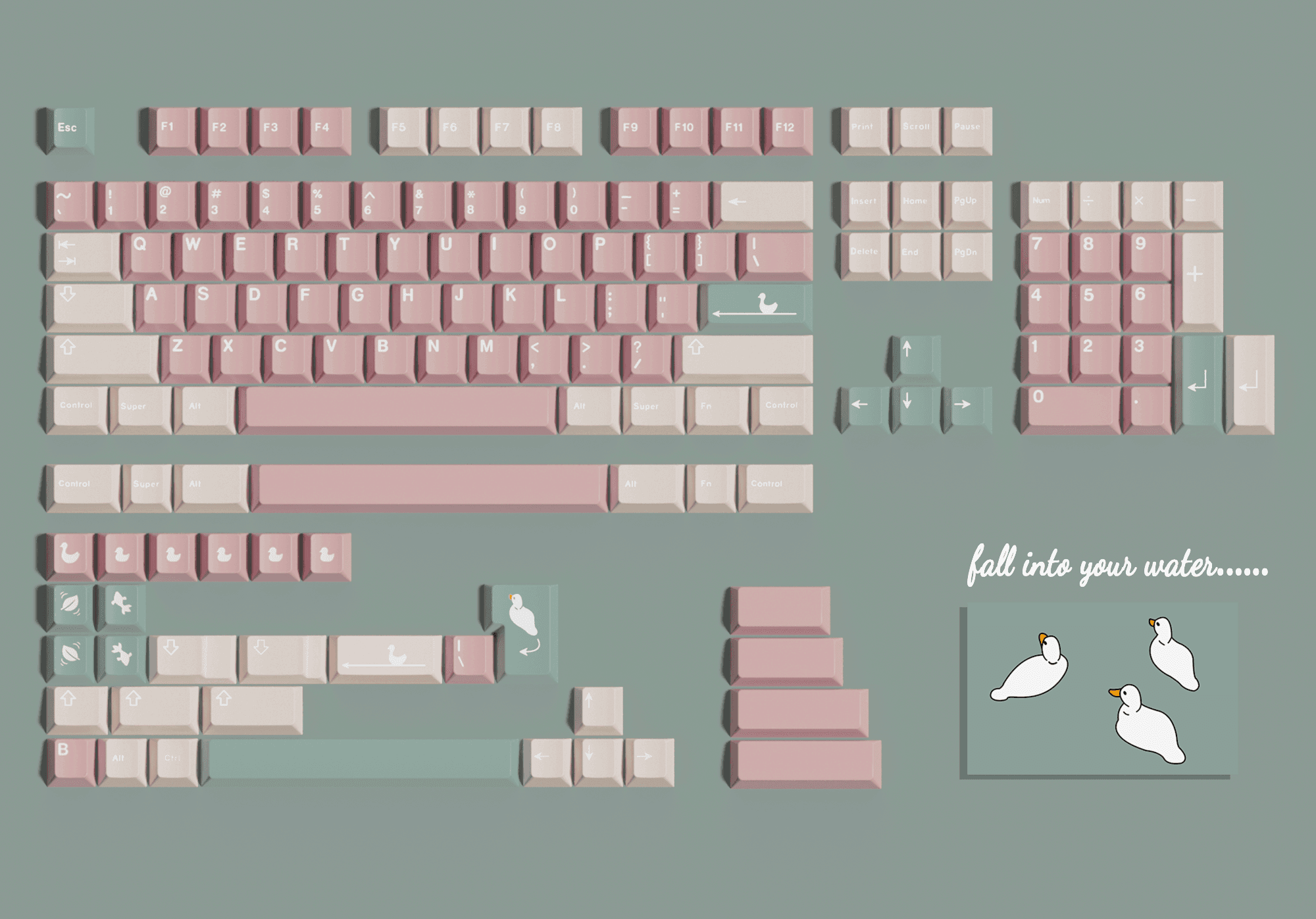Heart & Water PBT keycaps kit image 2